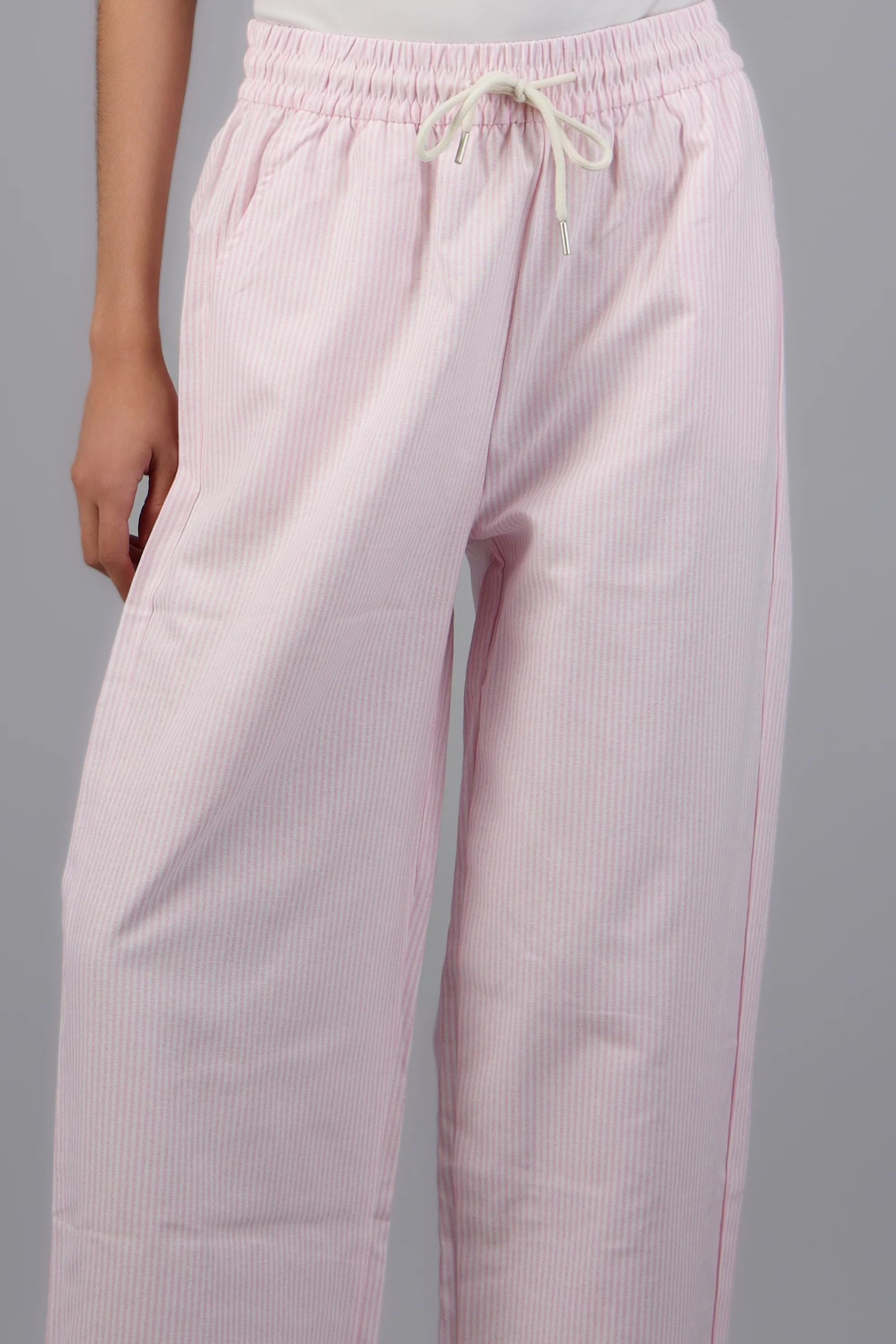 Pantalones tipo lino rayas - Image 5