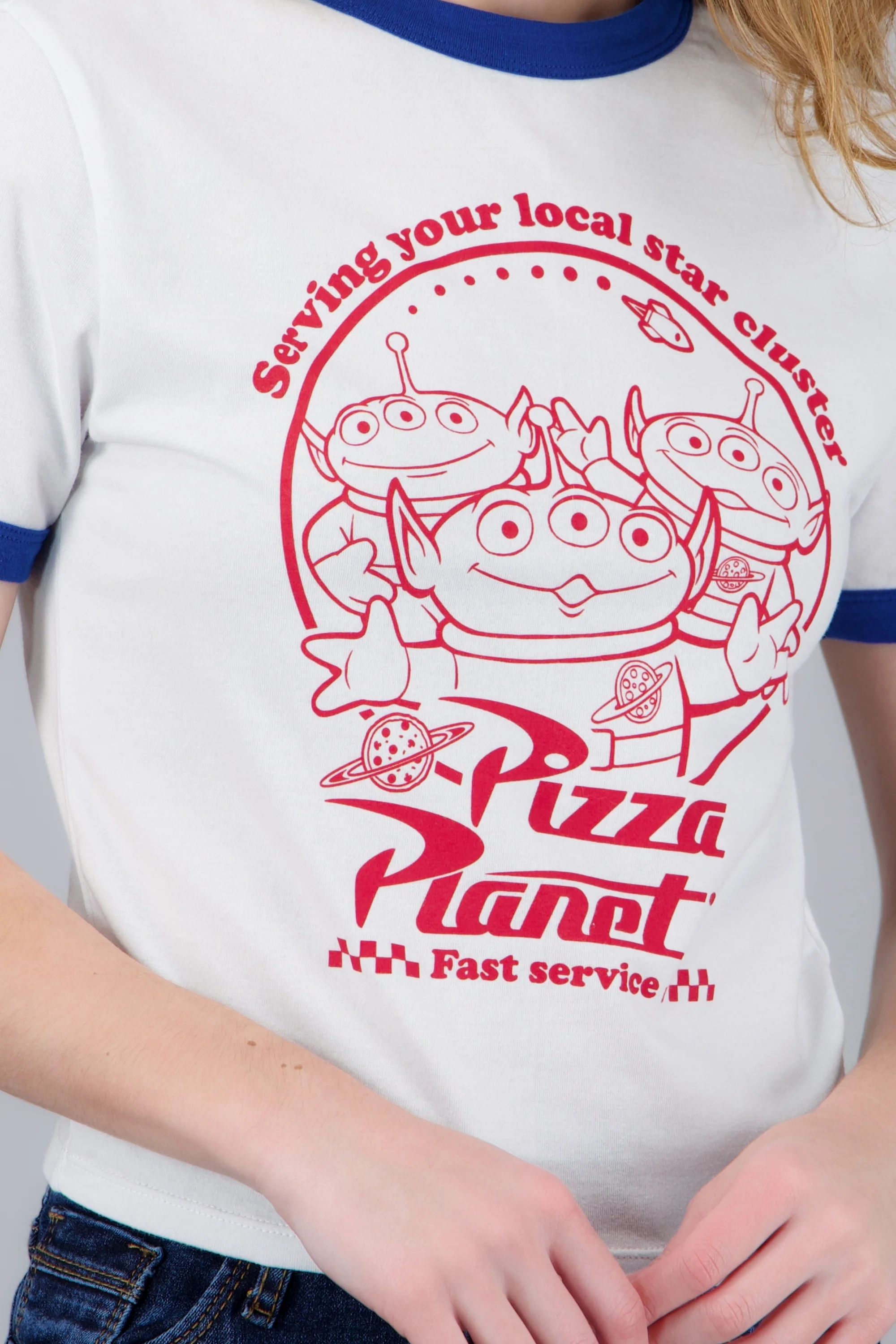 Playera contrastes pizza planeta - Image 5