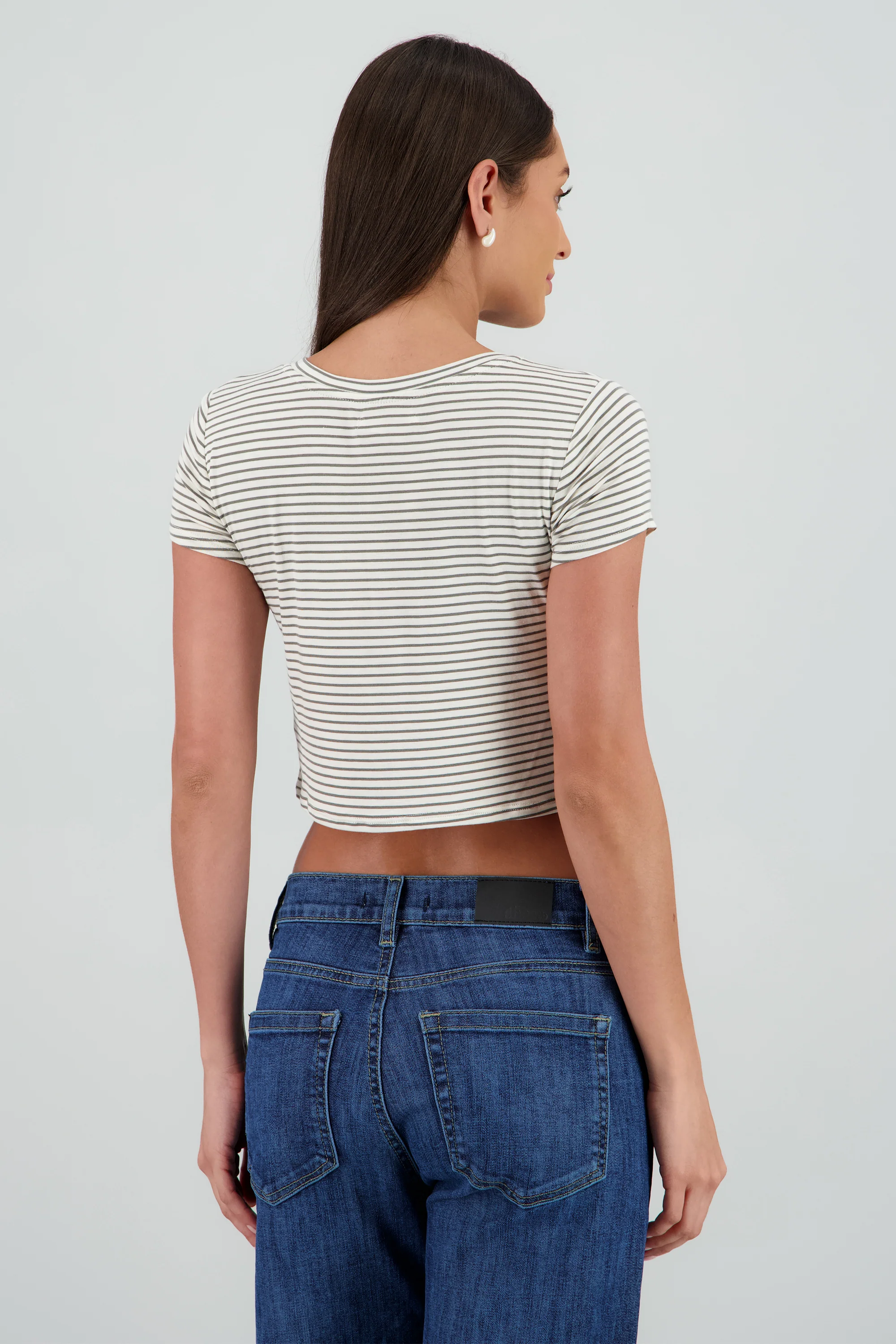 Playera crop det rayas - Image 4