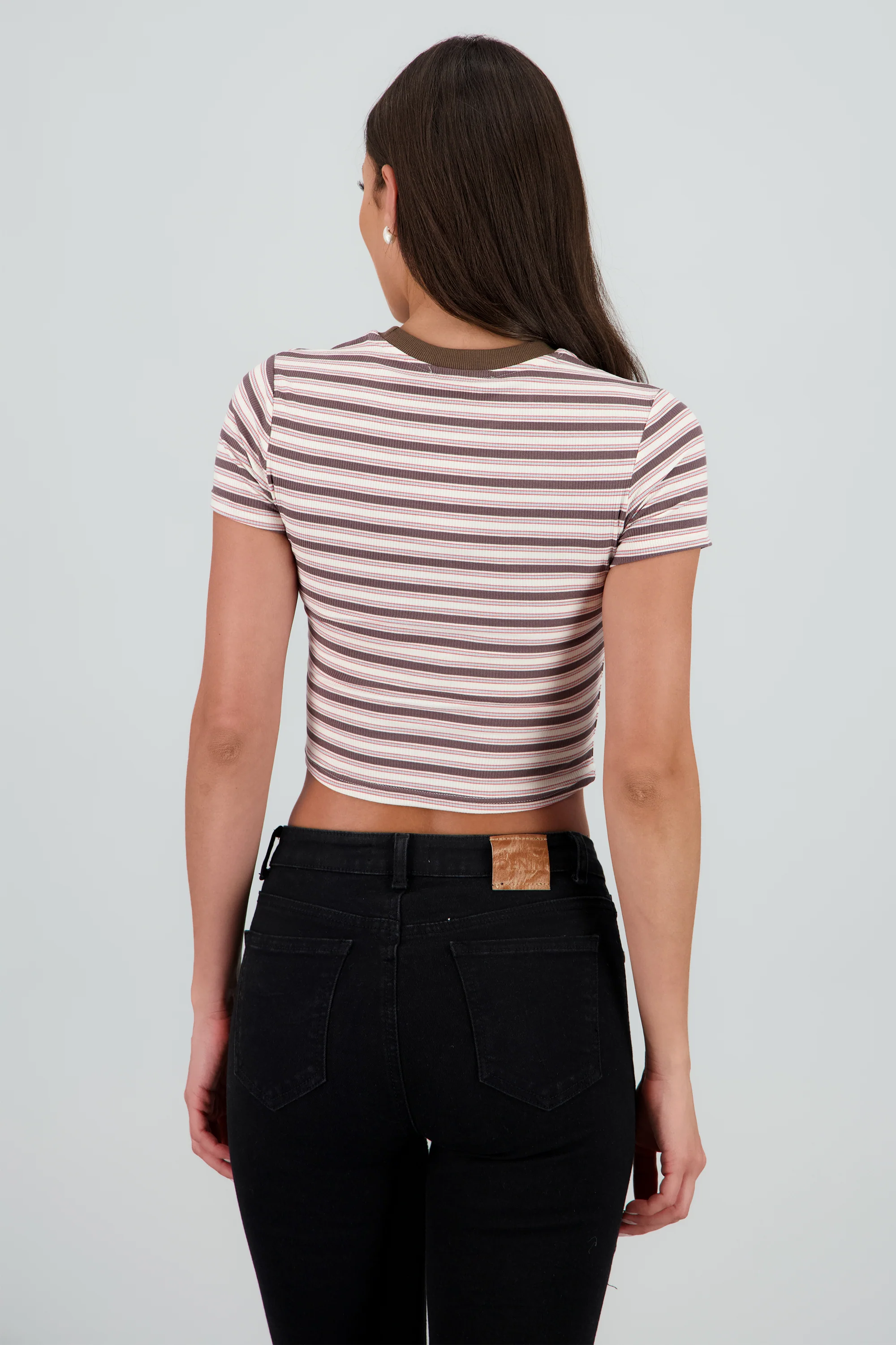 Playera crop rayas combo - Image 4