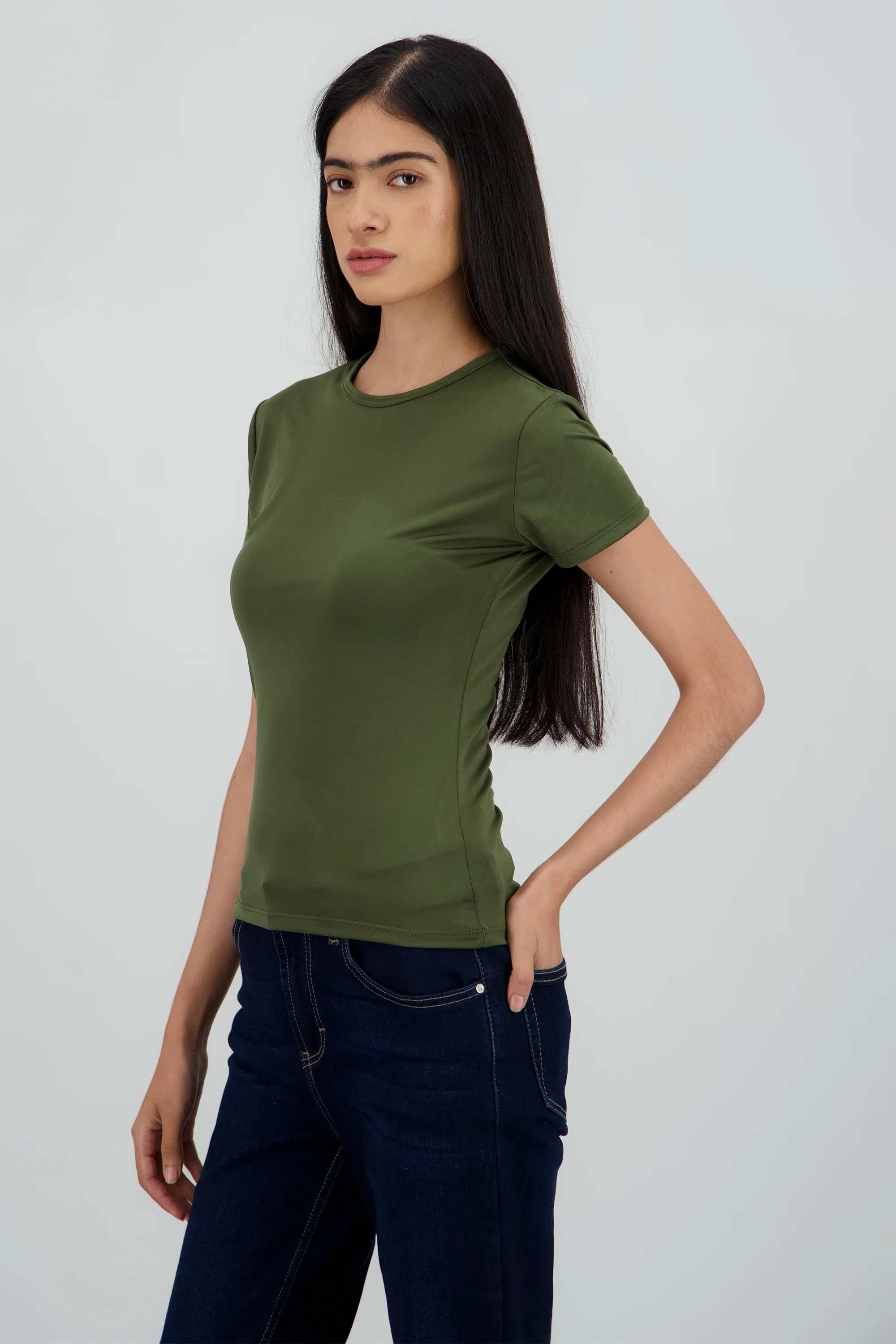 Playera de manga corta lisa - Image 3