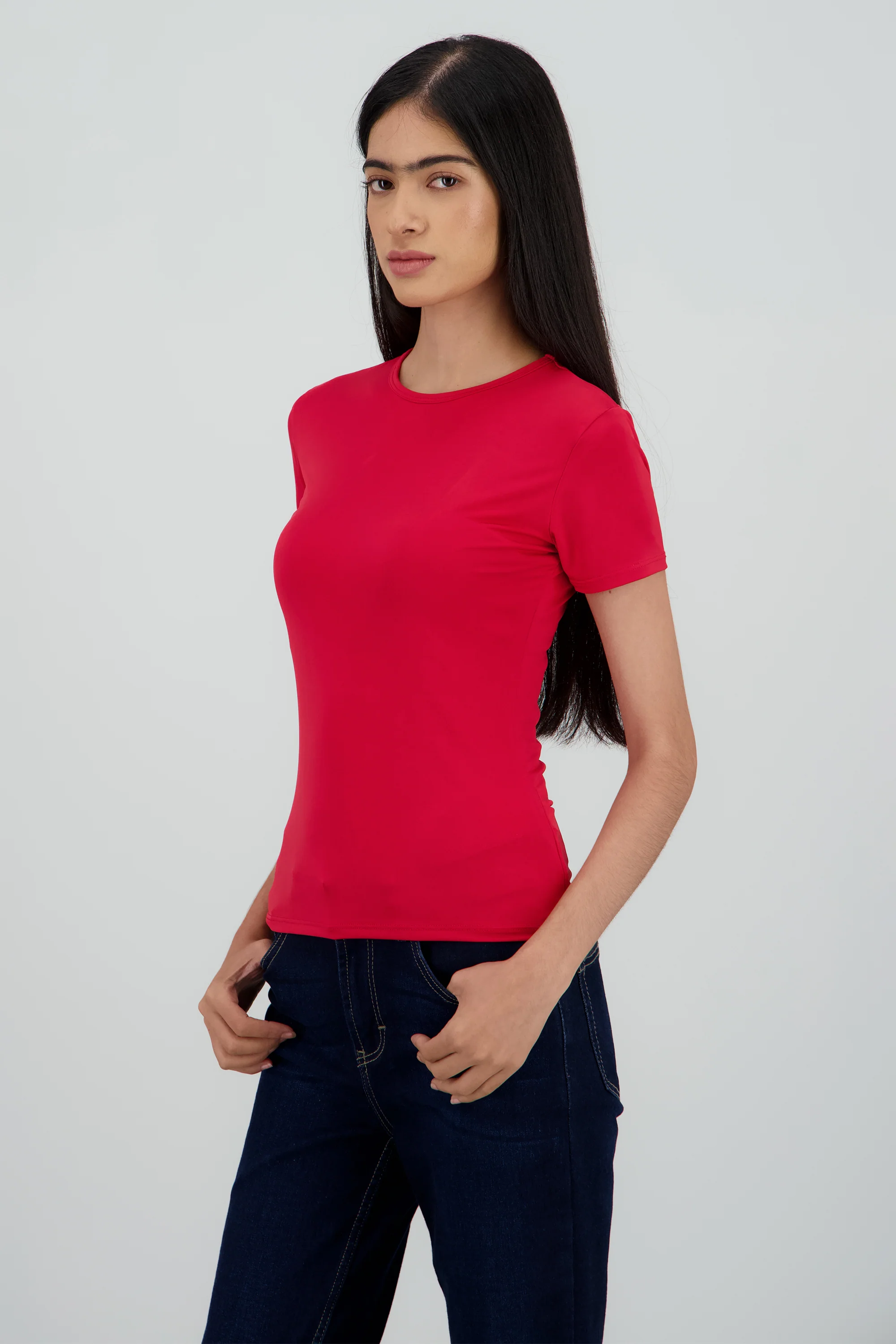 Playera de manga corta lisa - Image 3