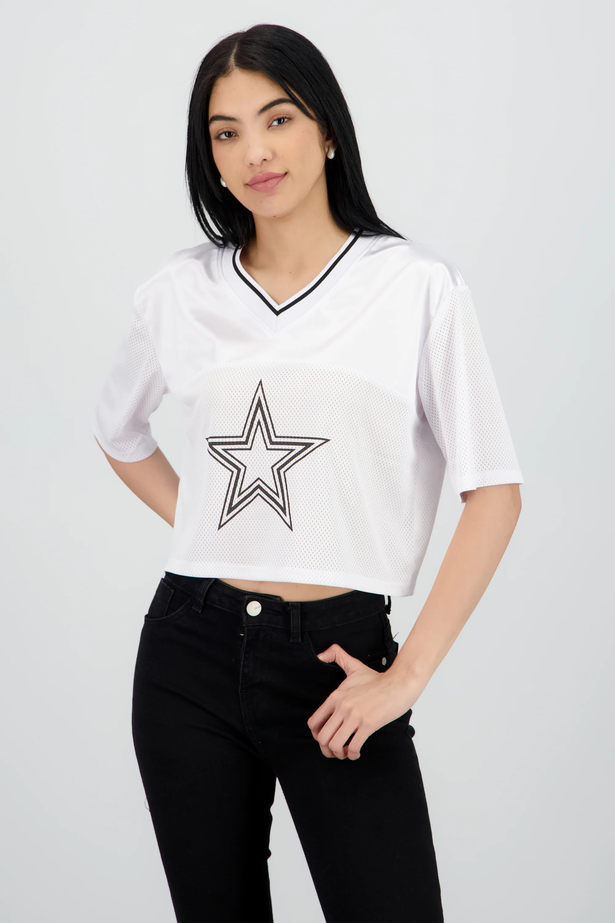 Playera deportiva estampado frente y espalda