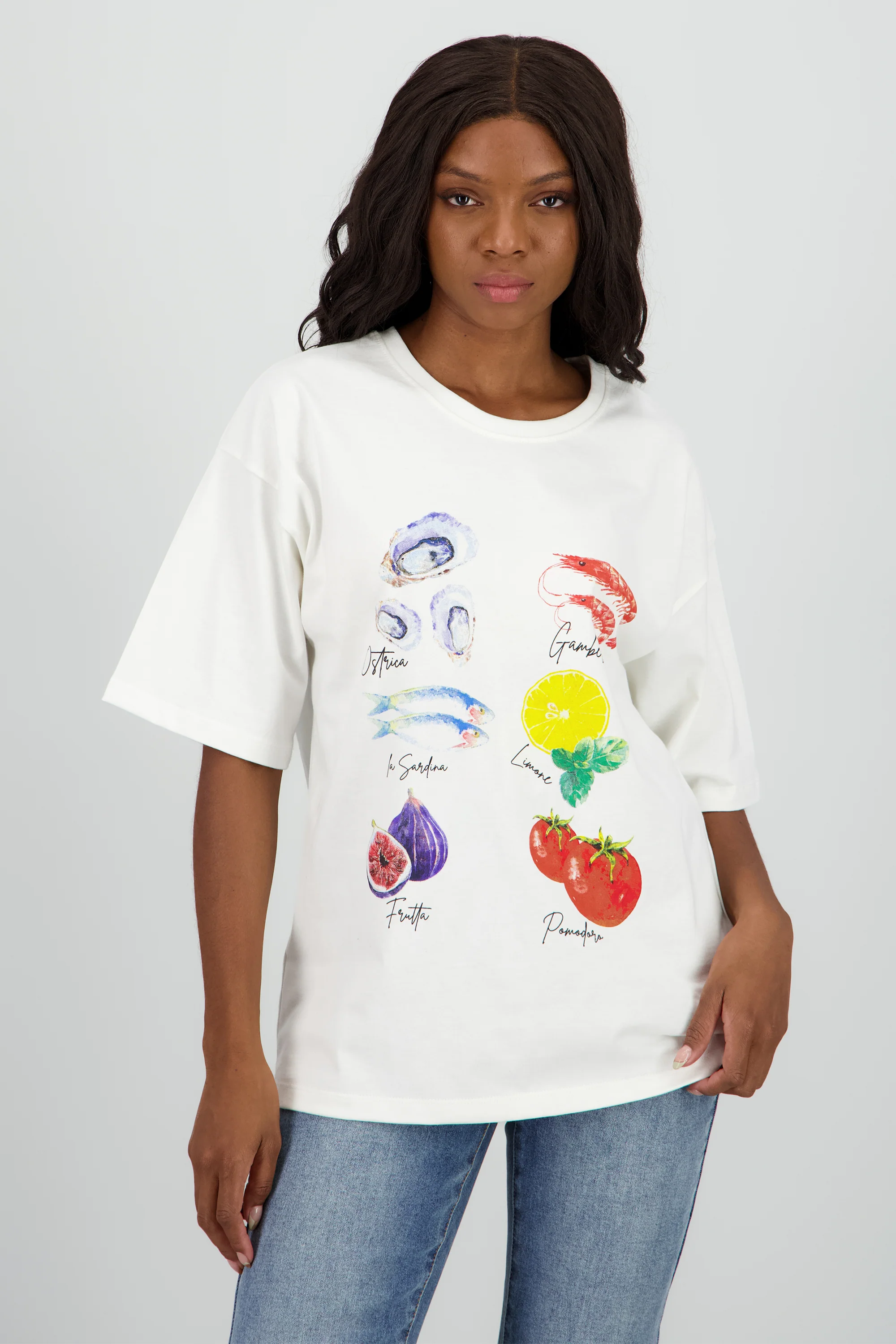Playera estampada comida