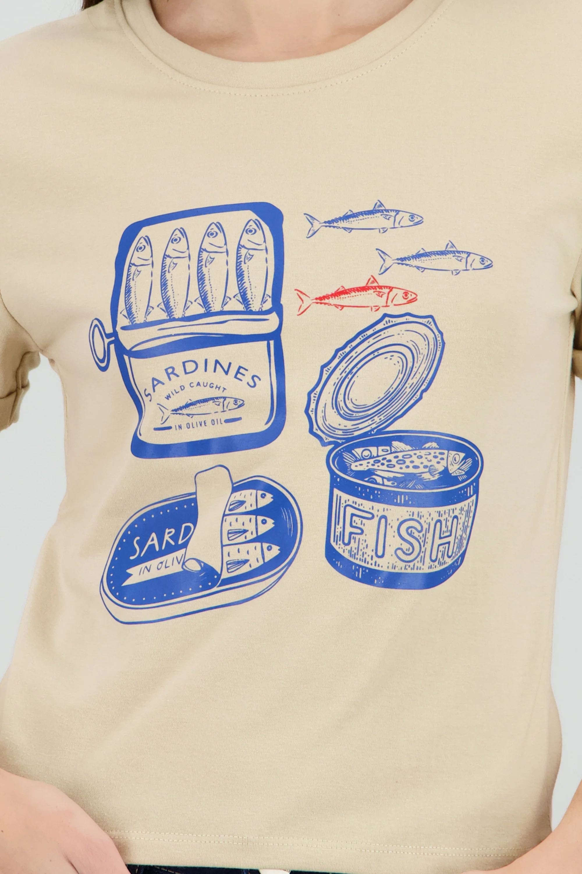 Playera estampada sardinas - Image 5