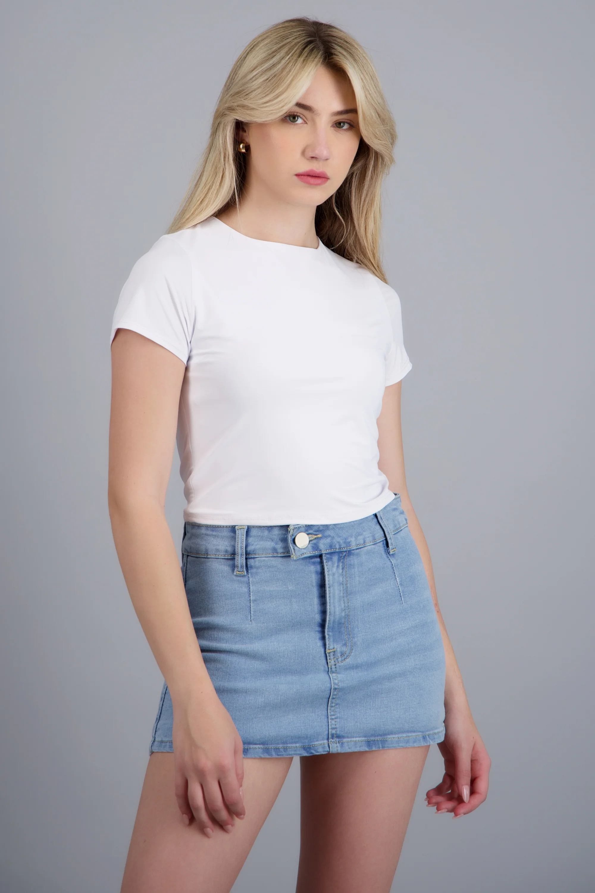 Playera manga corta doble tela