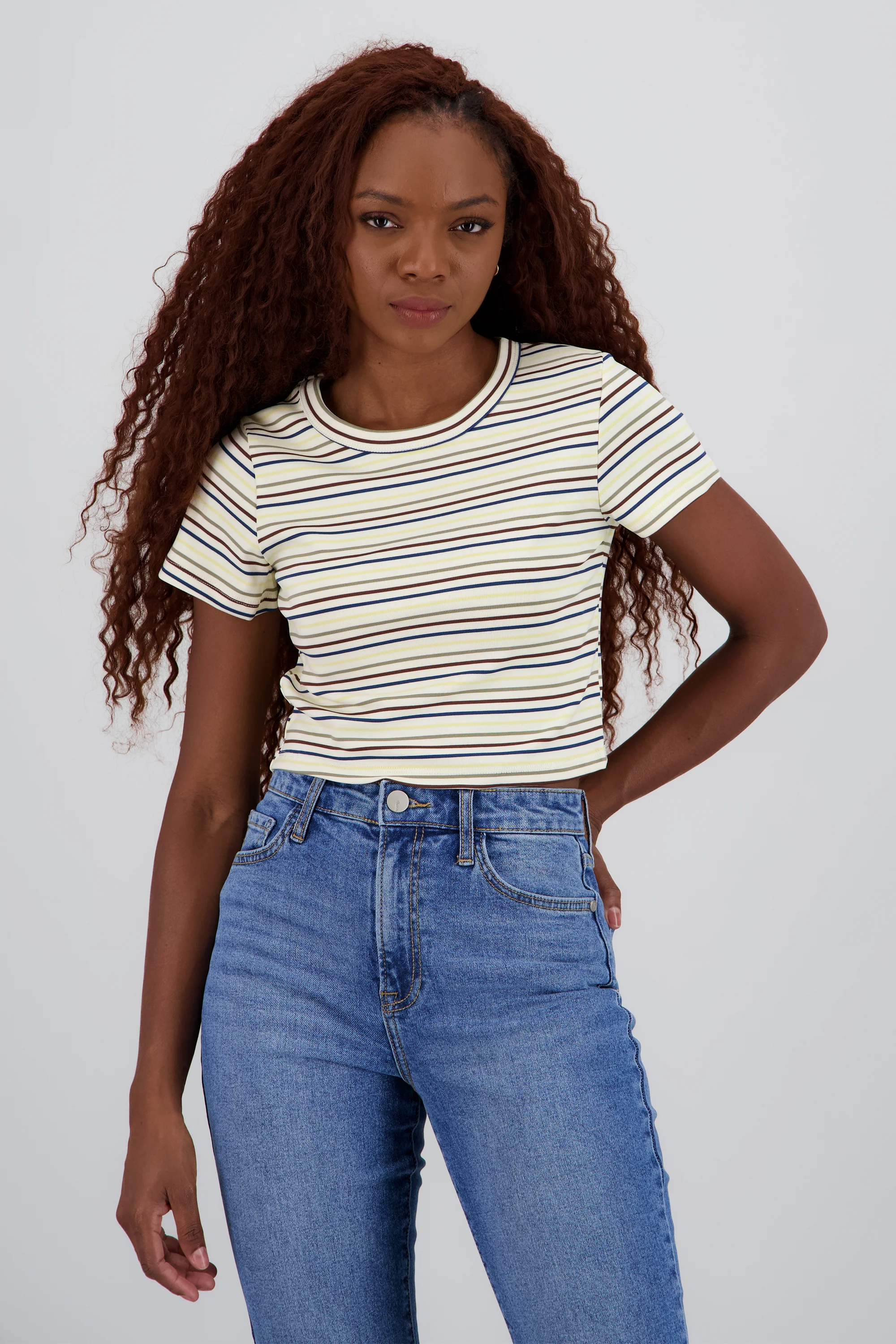Playera manga corta rayas - Image 2
