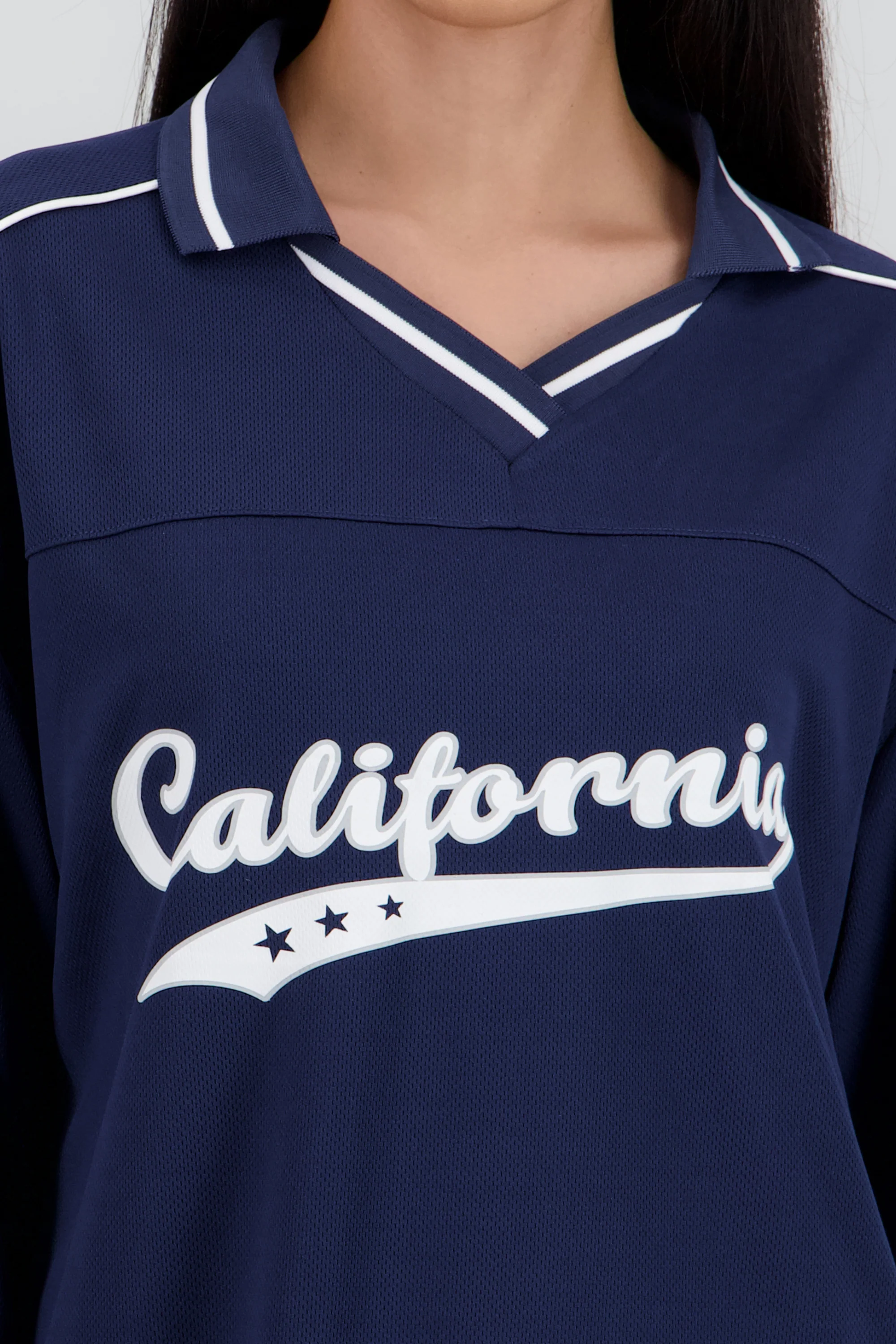 Playera tipo jersey California manga larga - Image 5