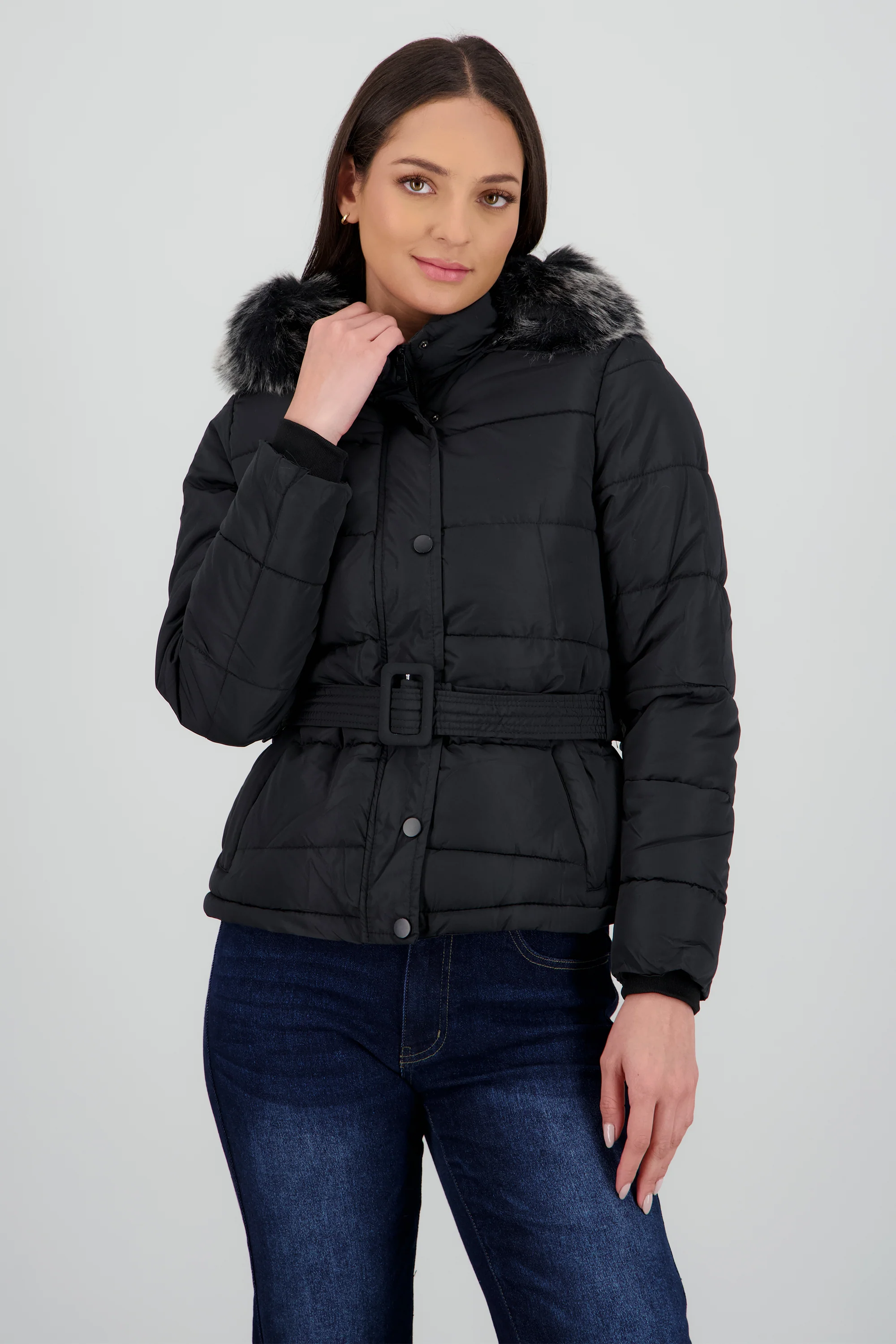 Puffer con cinturon - Image 2
