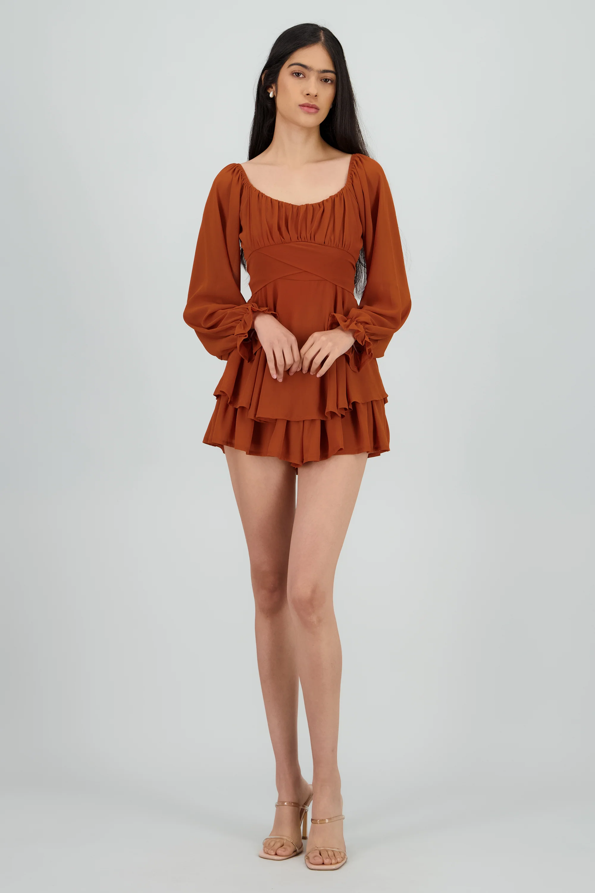 Romper mini manga larga mesh - Image 2