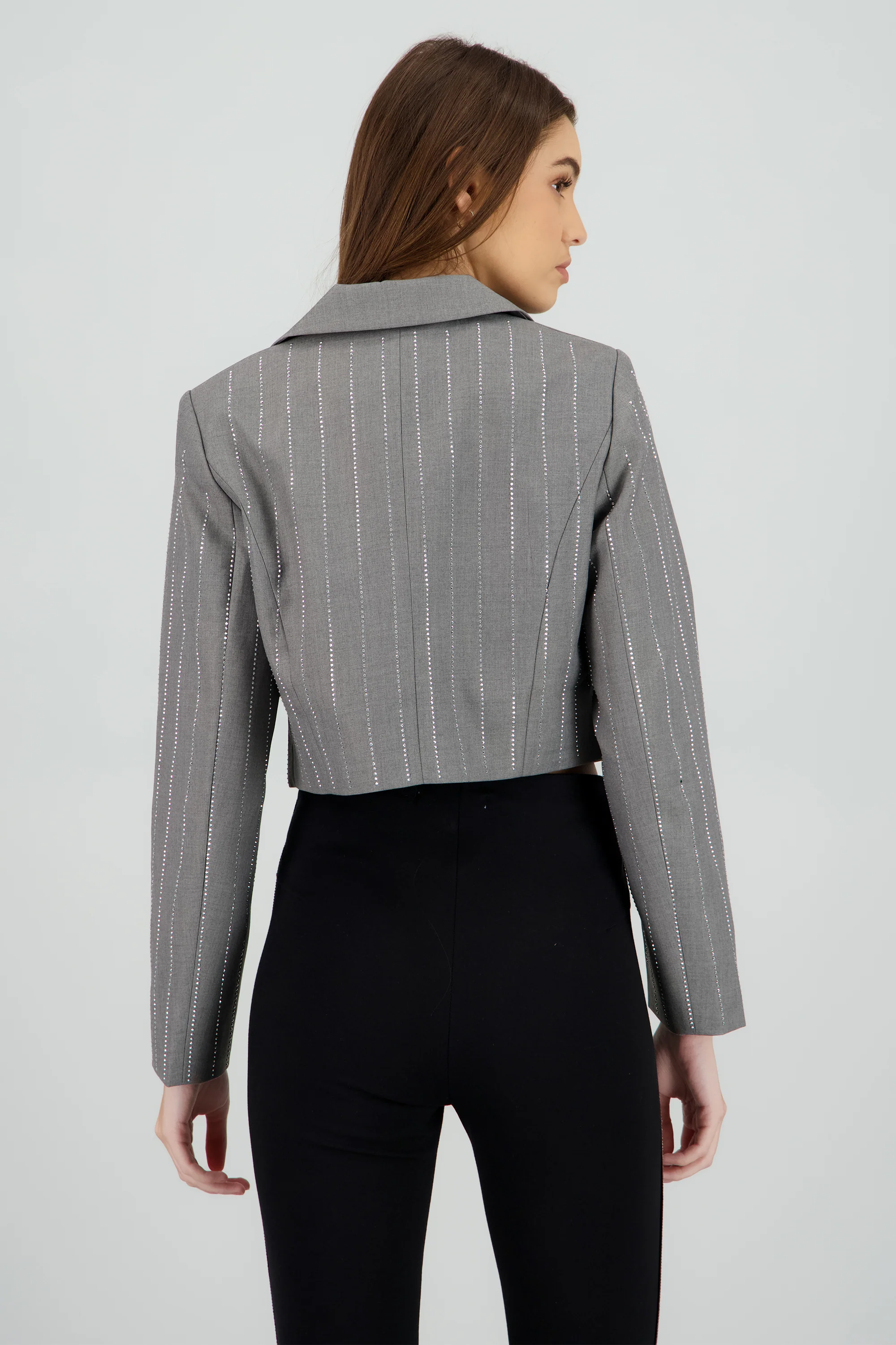 Saco crop detalle brillos - Image 4