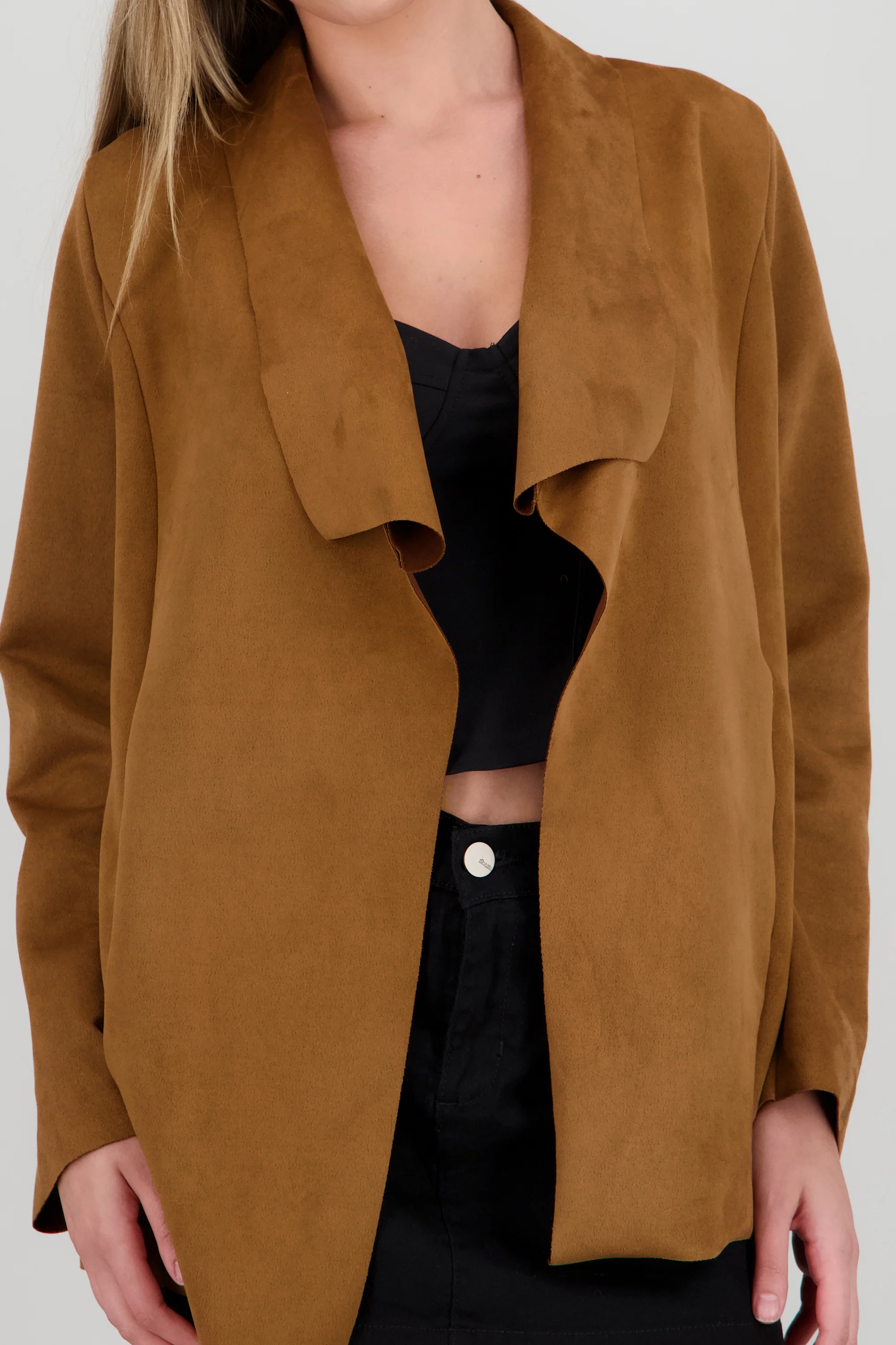 Saco de suede con solapa - Image 5