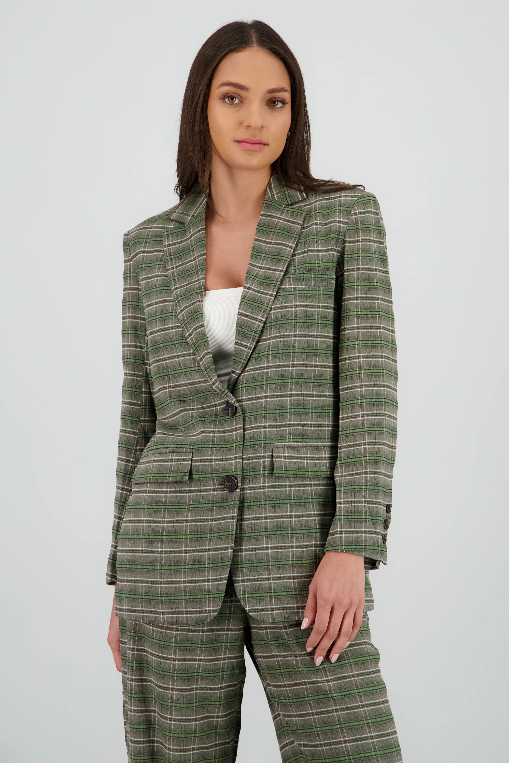 Saco oversized cuadros - Image 2