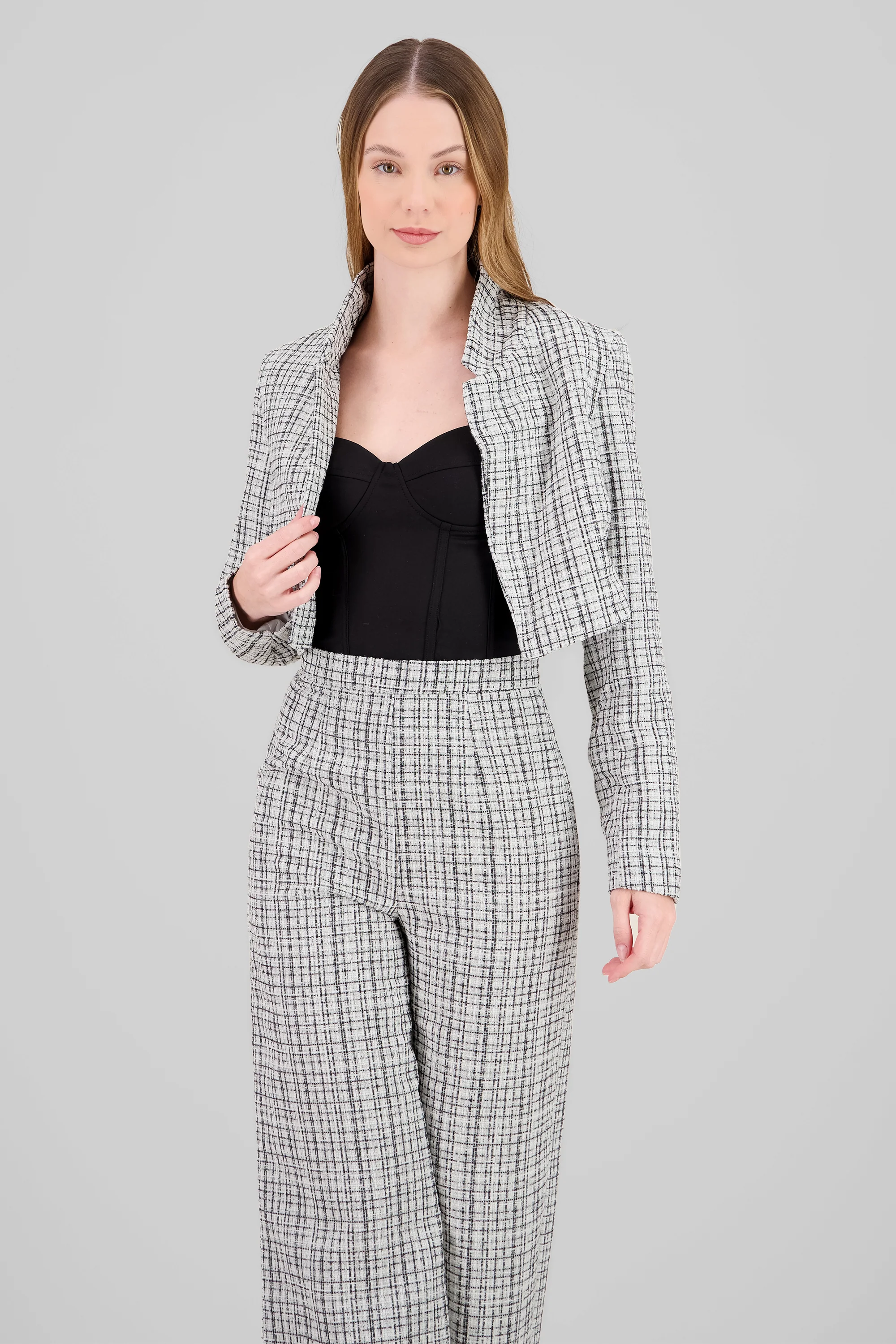 Saco tweed cropped