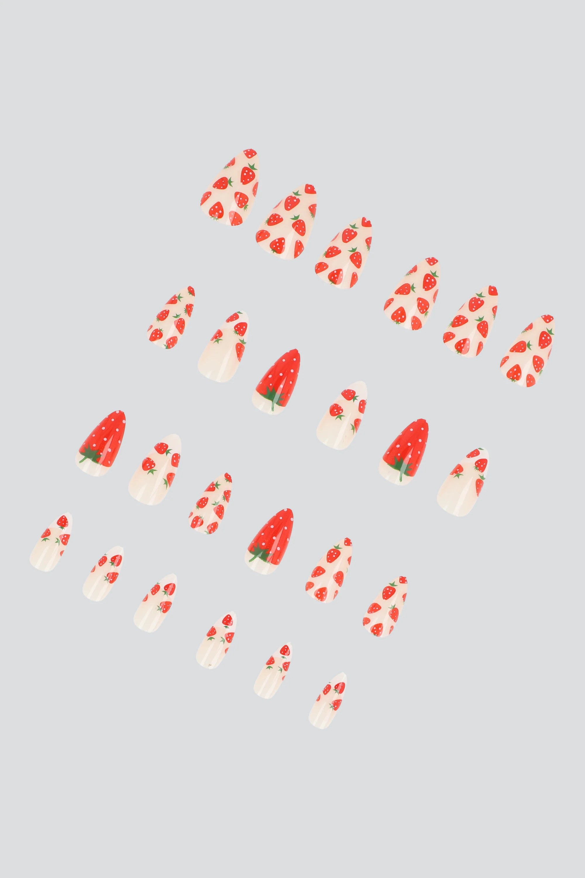Set 24 uñas fresas - Image 2