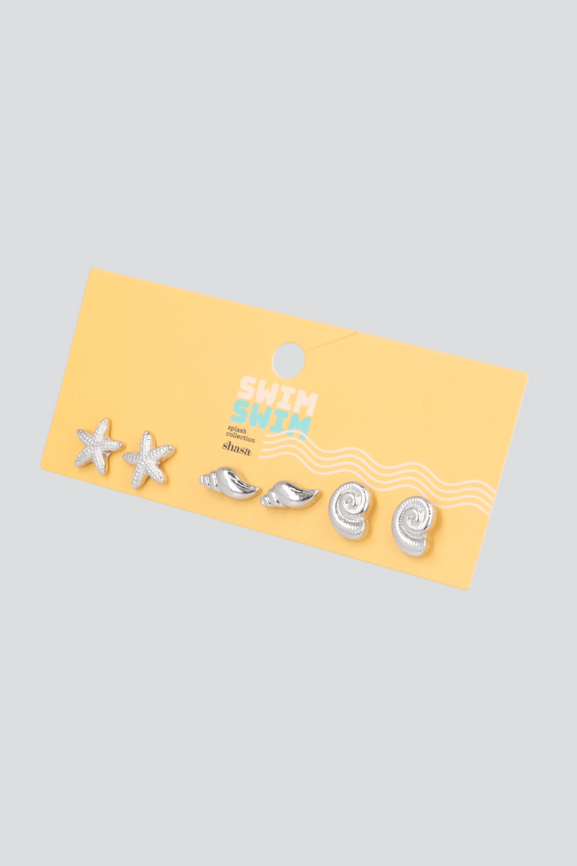 Set 3 pares aretes figuras mar - Image 2
