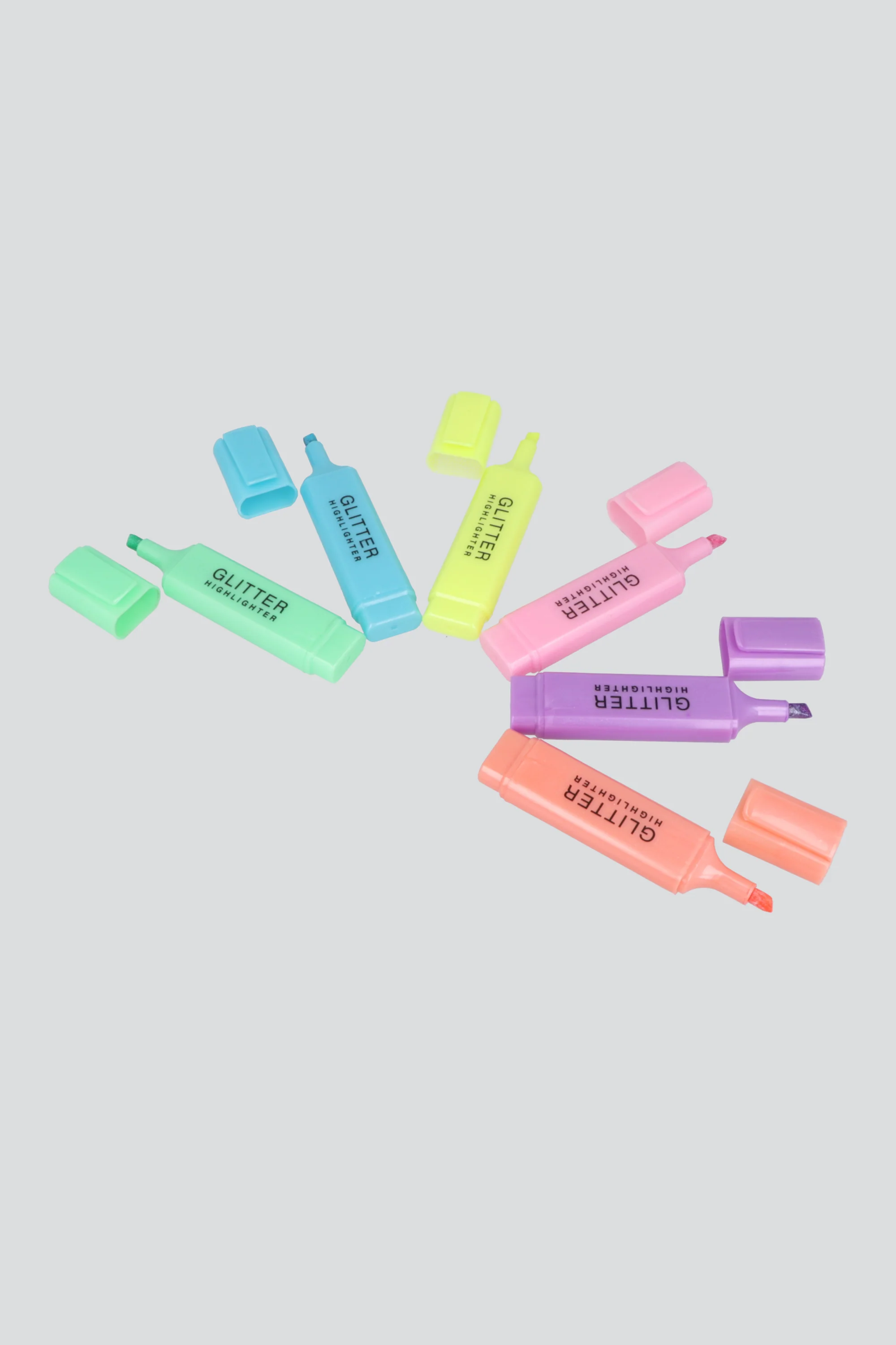 Set 6 marcatextos efecto glitter - Image 2