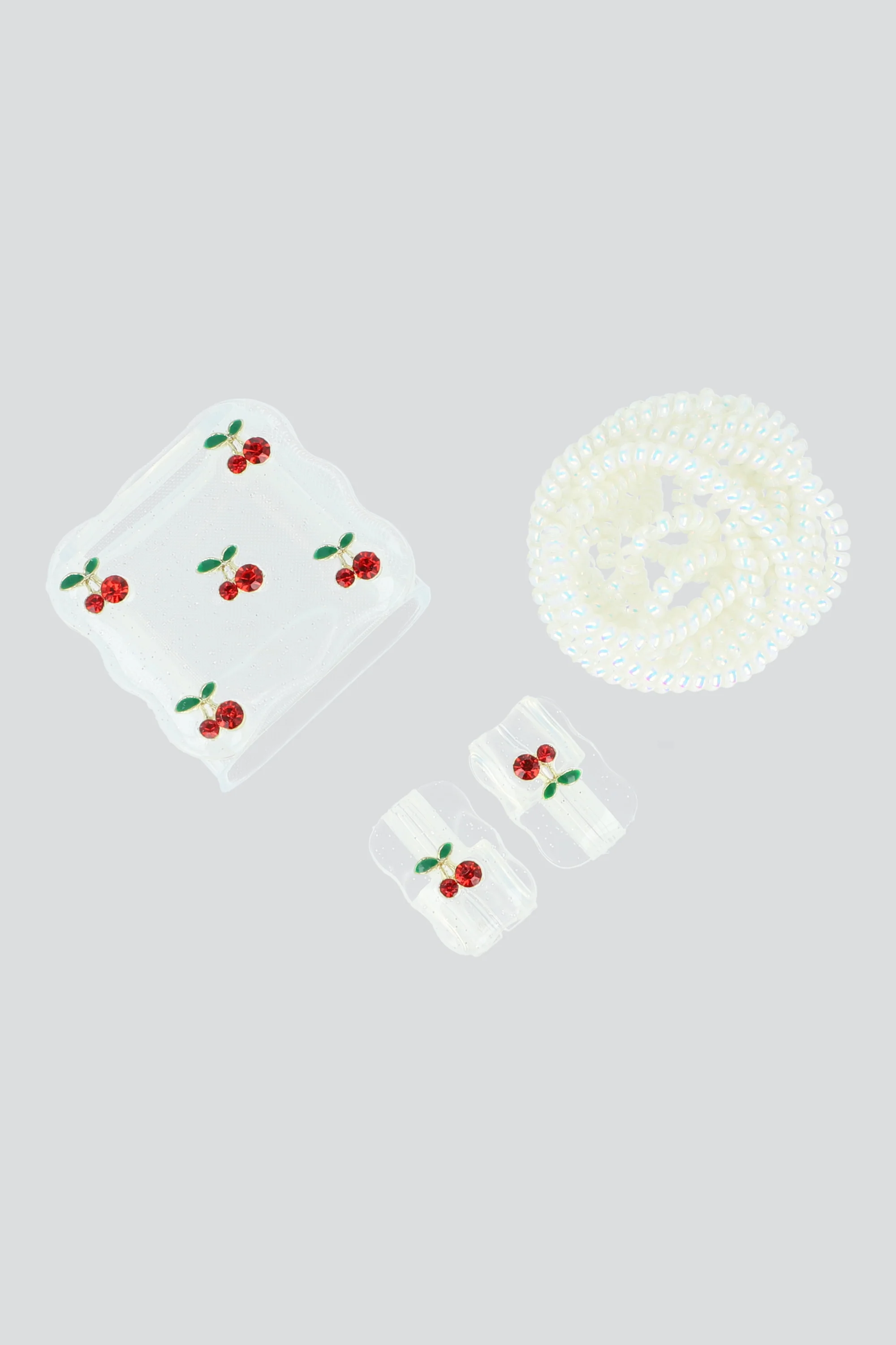 Set cubrecargador cerezas