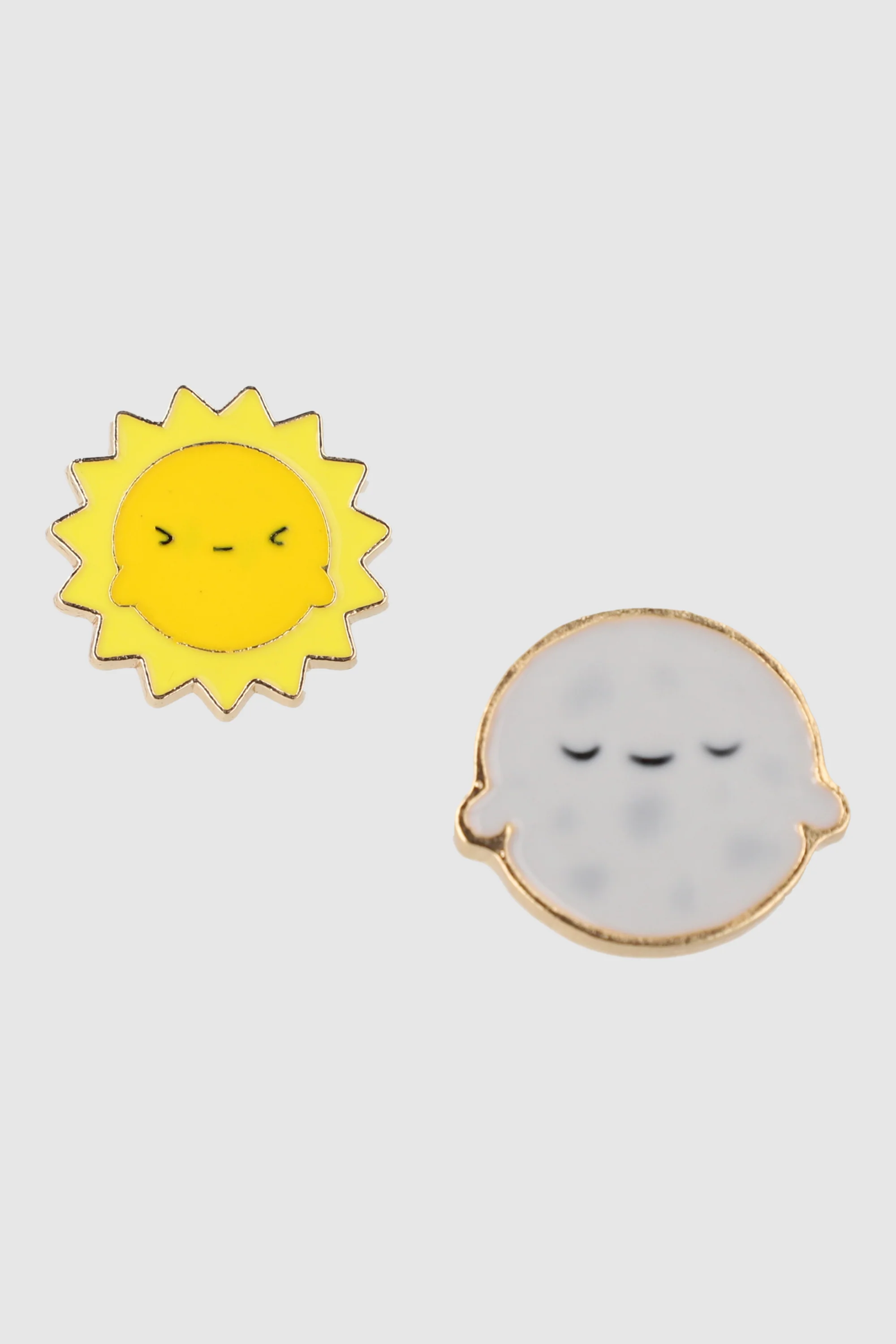 Set de pines sol y luna felices