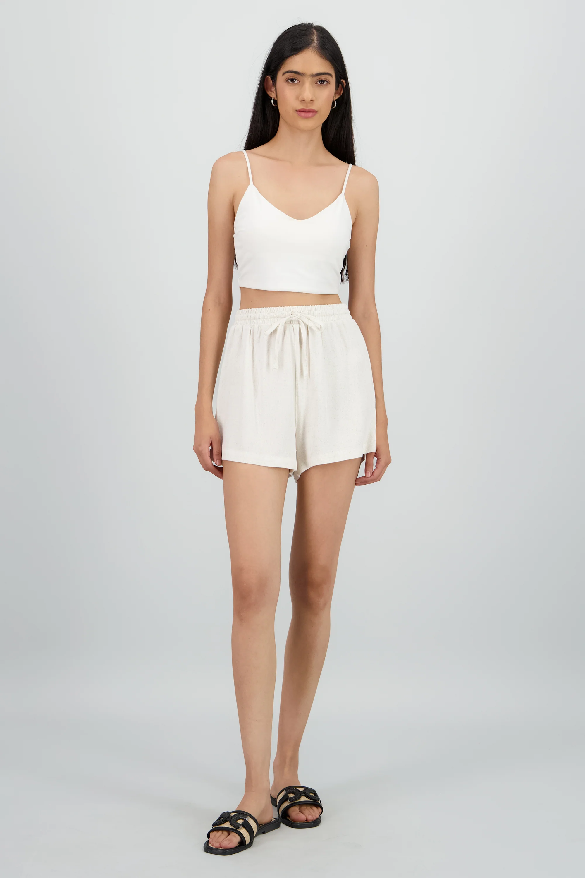 Shorts con jareta y bolsas