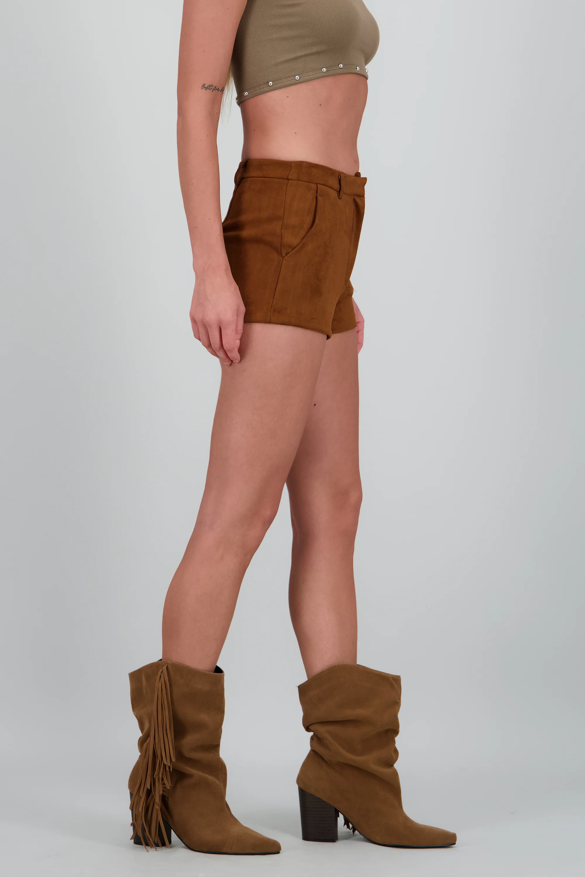 Shorts suede liso - Image 3
