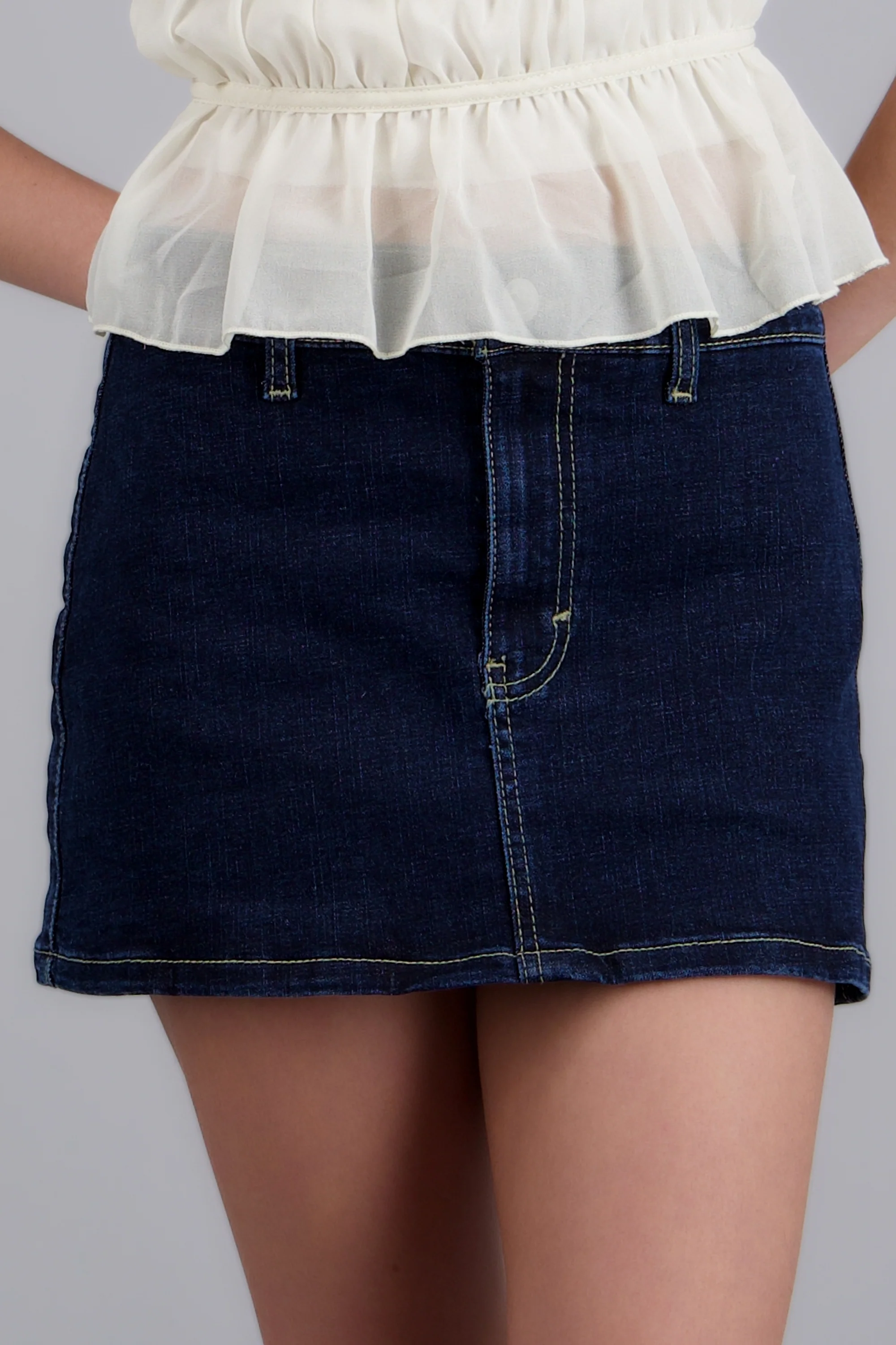 Skort denim recta - Image 5