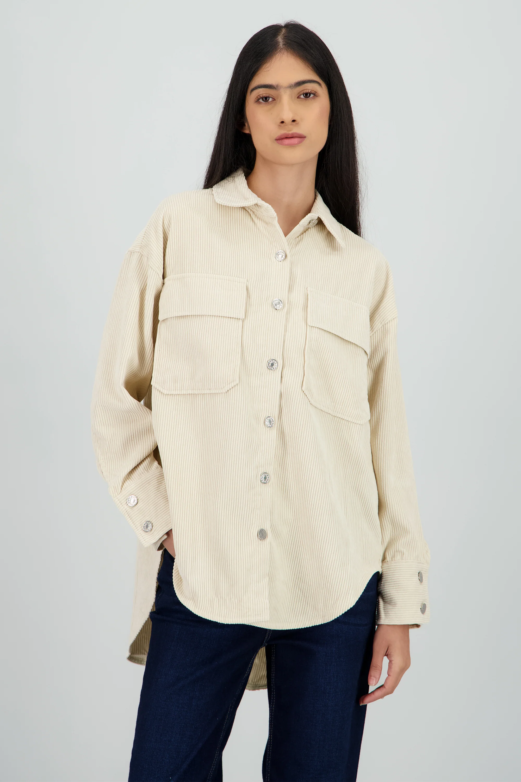 Sobrecamisa oversized pana