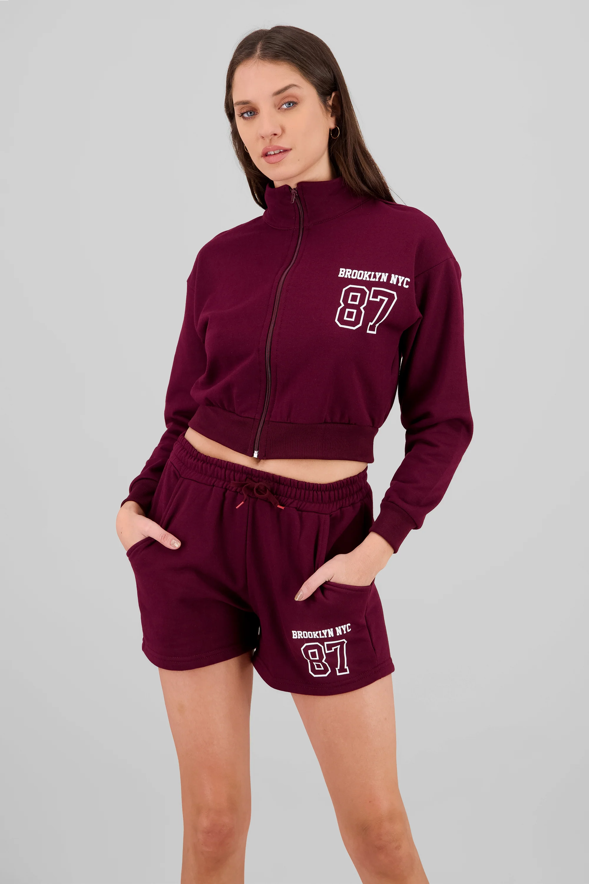 Sudadera brooklyn crop cuello alto - Image 2