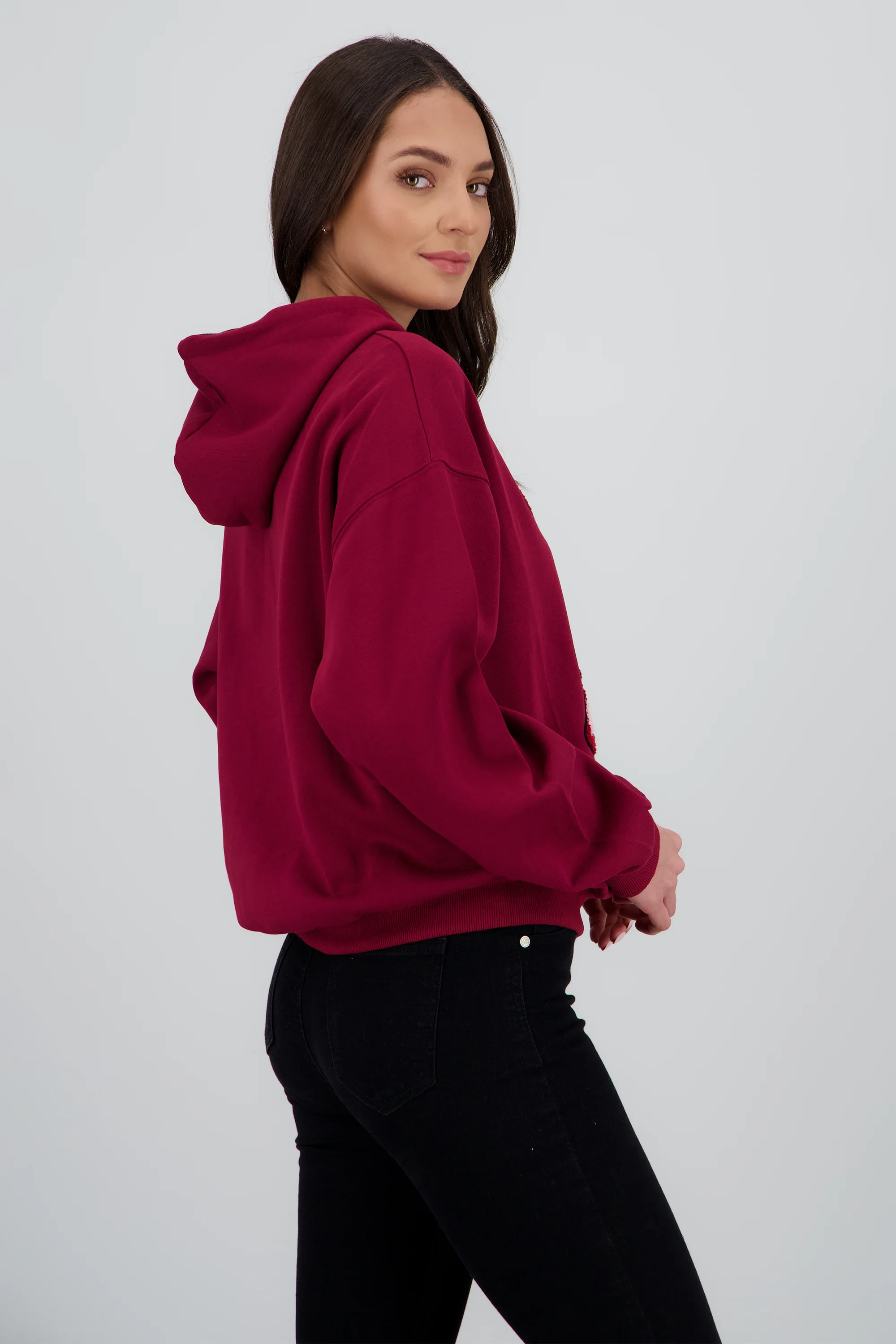 Sudadera con gorro estampado cherry - Image 3