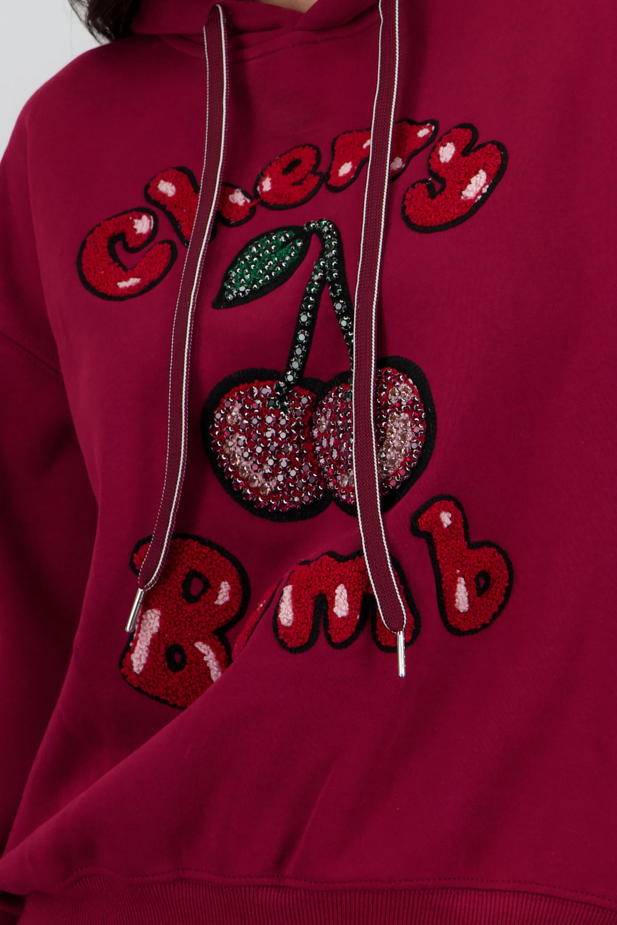 Sudadera con gorro estampado cherry - Image 5