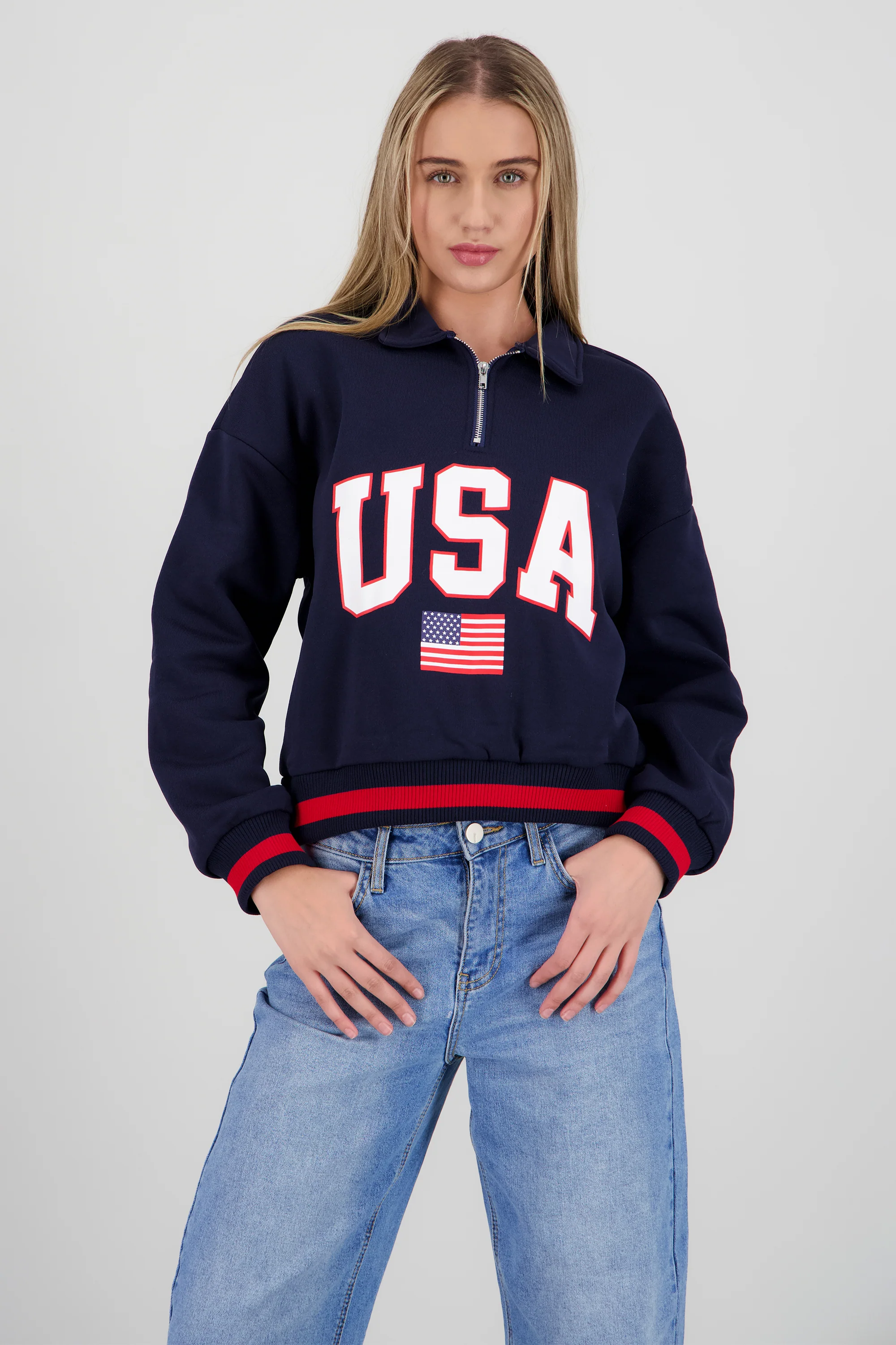 Sudadera contraste USA - Image 2