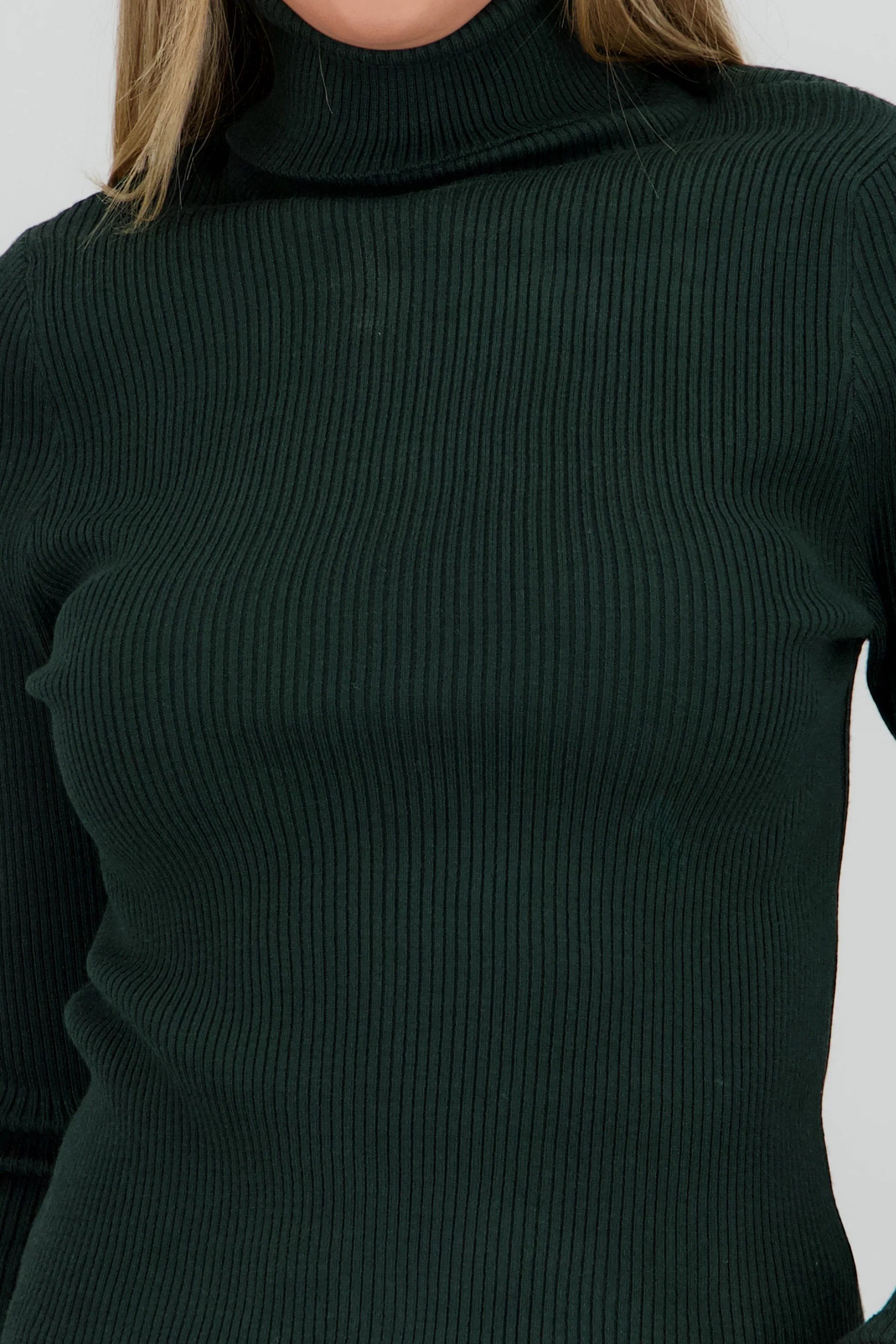 Sueter acanalado con cuello alto - Image 5