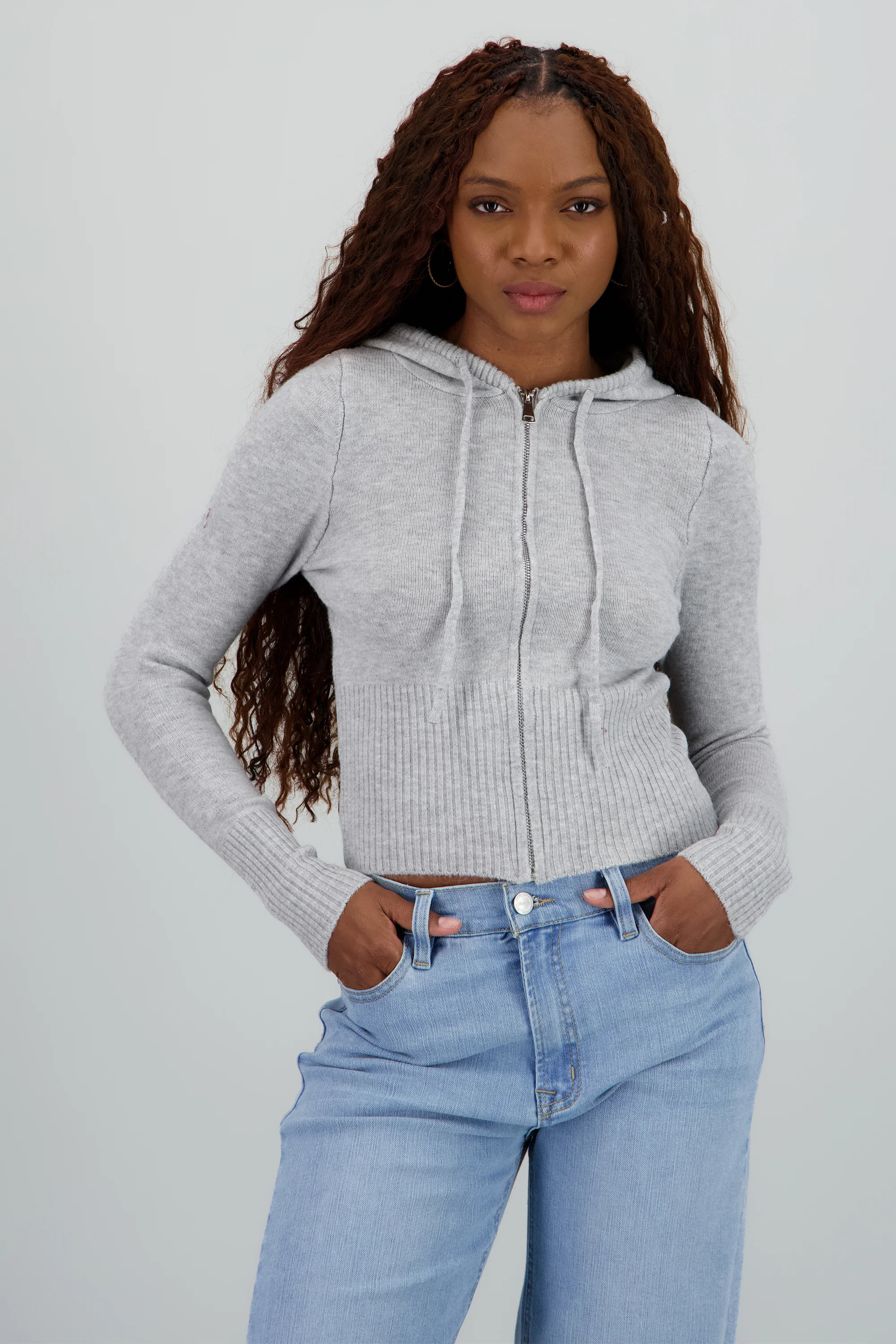 Sueter con cierre y gorro - Image 2