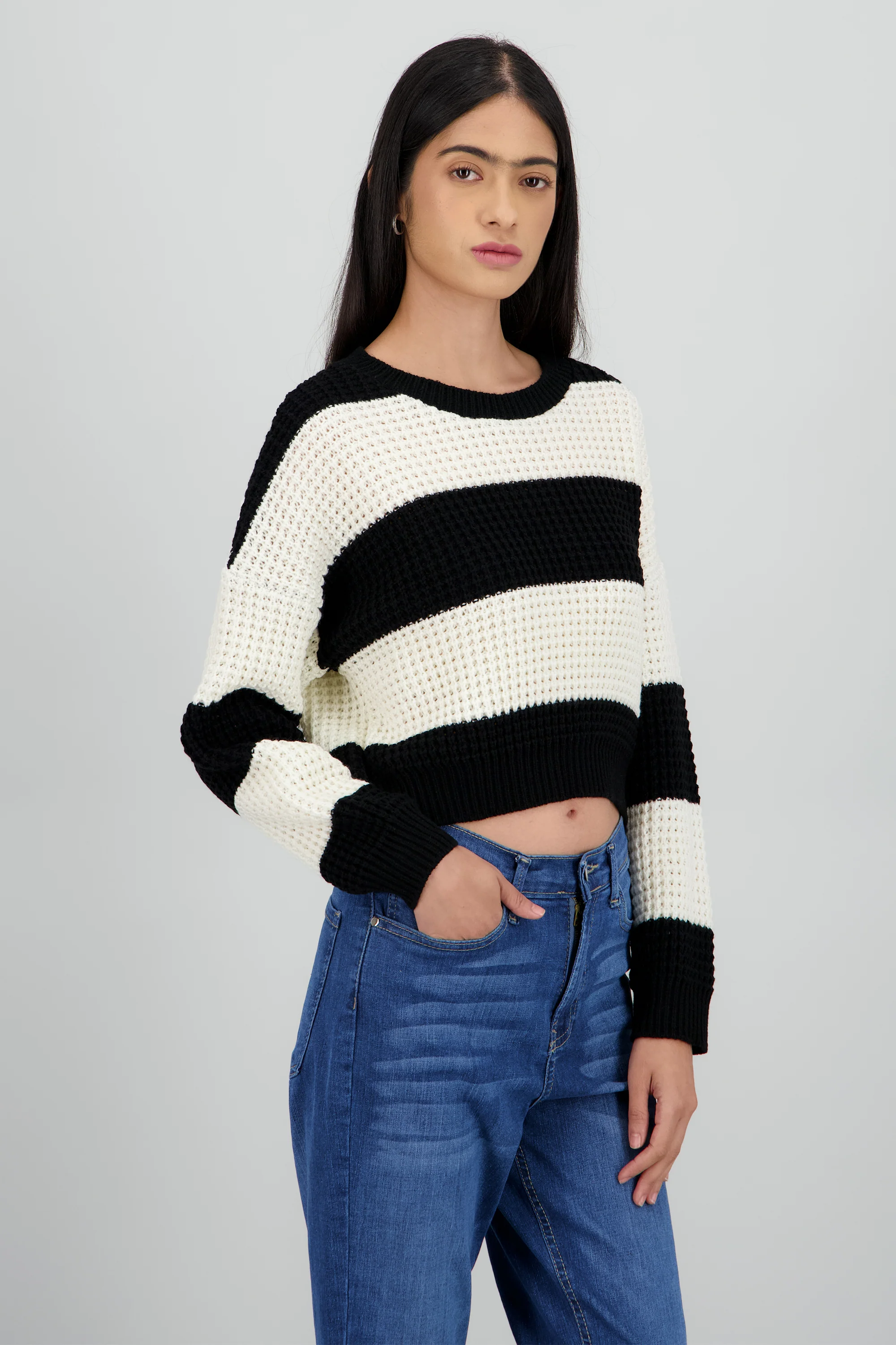 Sueter tejido ancho lineas - Image 3
