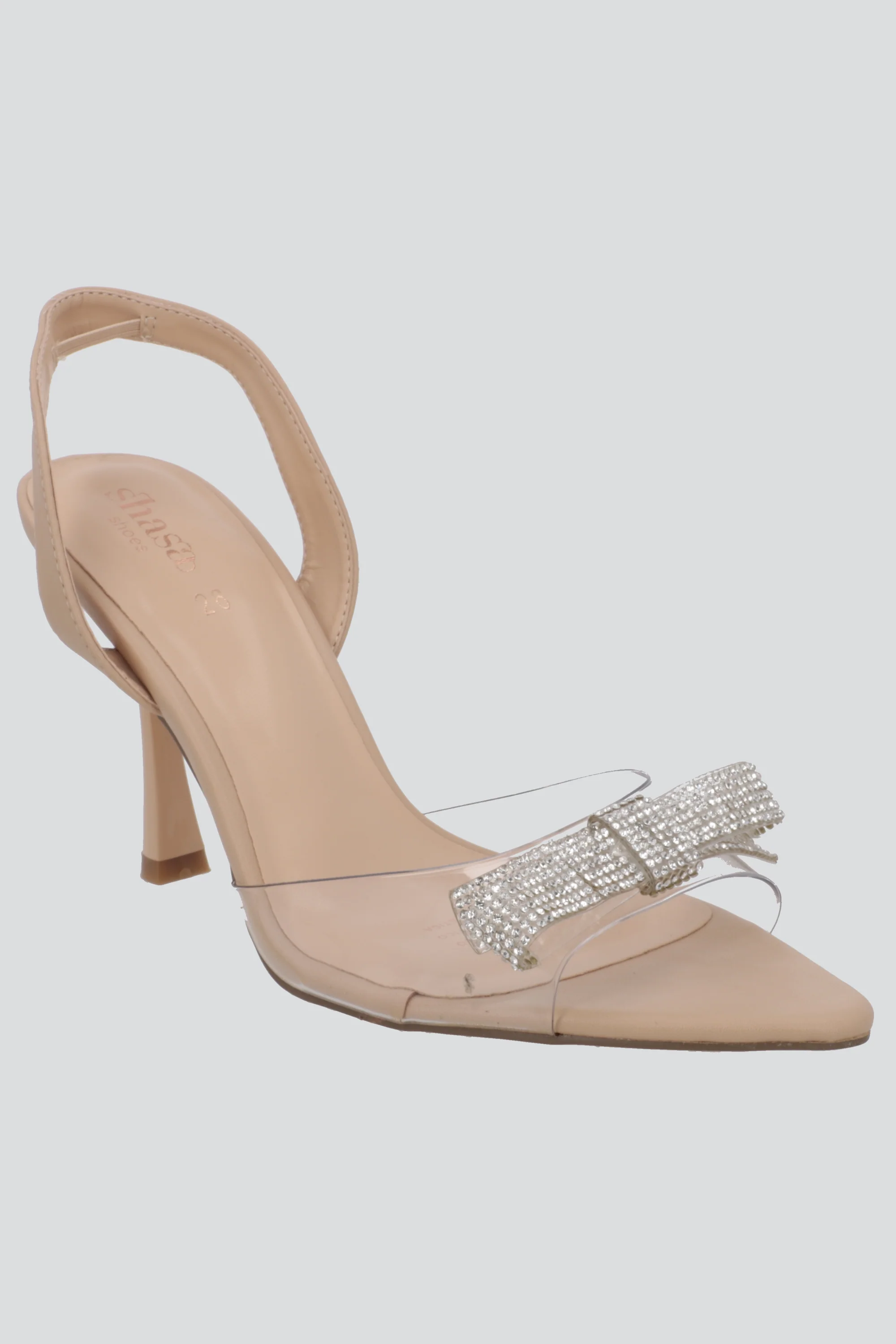 Tacon peep toe transparente moño - Image 6
