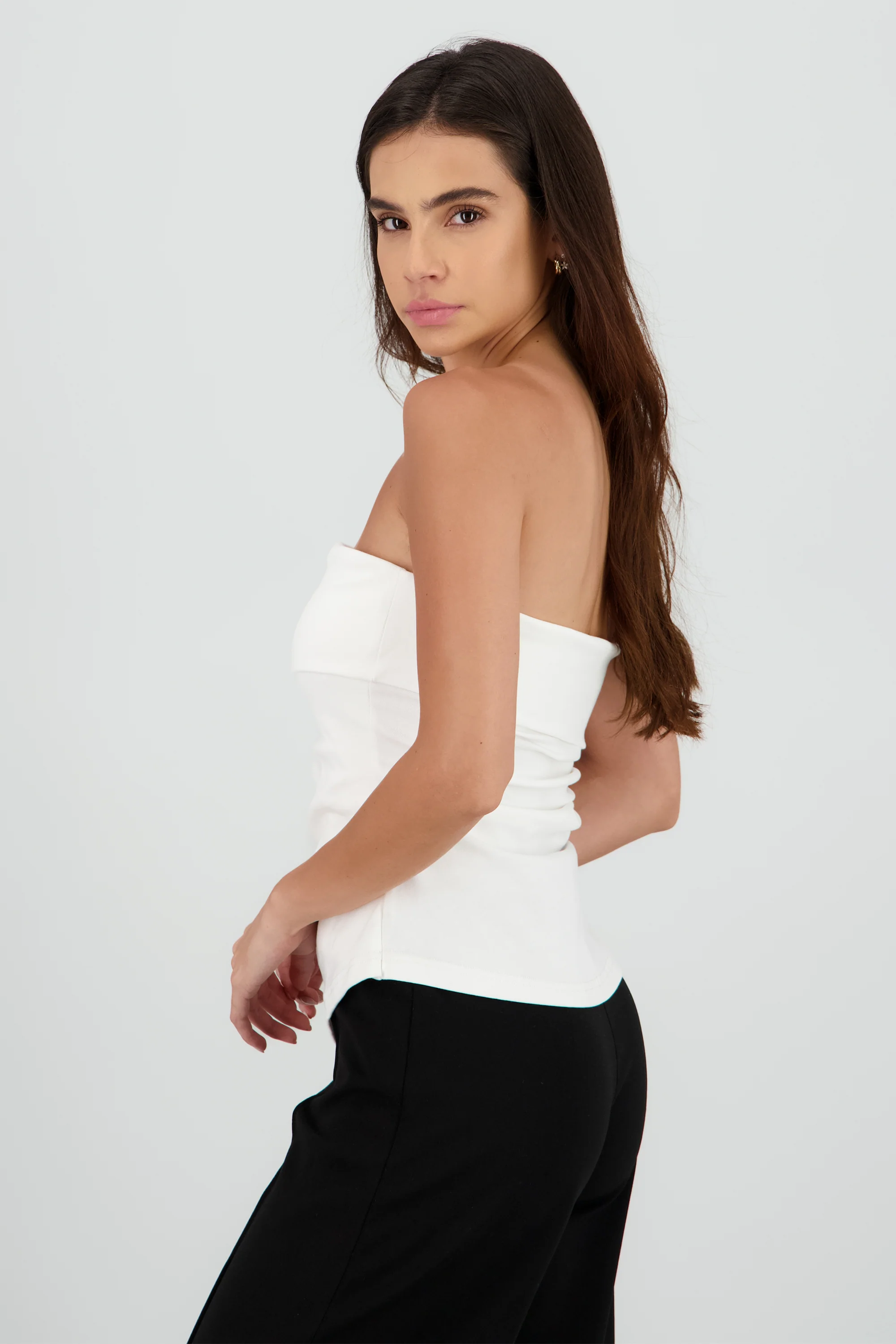 Top bandeau dobladillo detalle asimetrico - Image 3