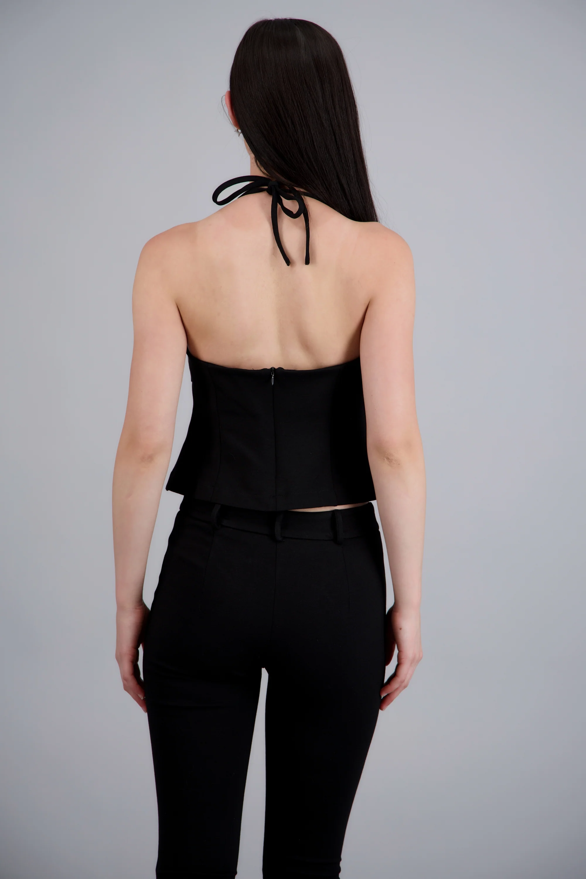 Top con cortes halter amarre - Image 4
