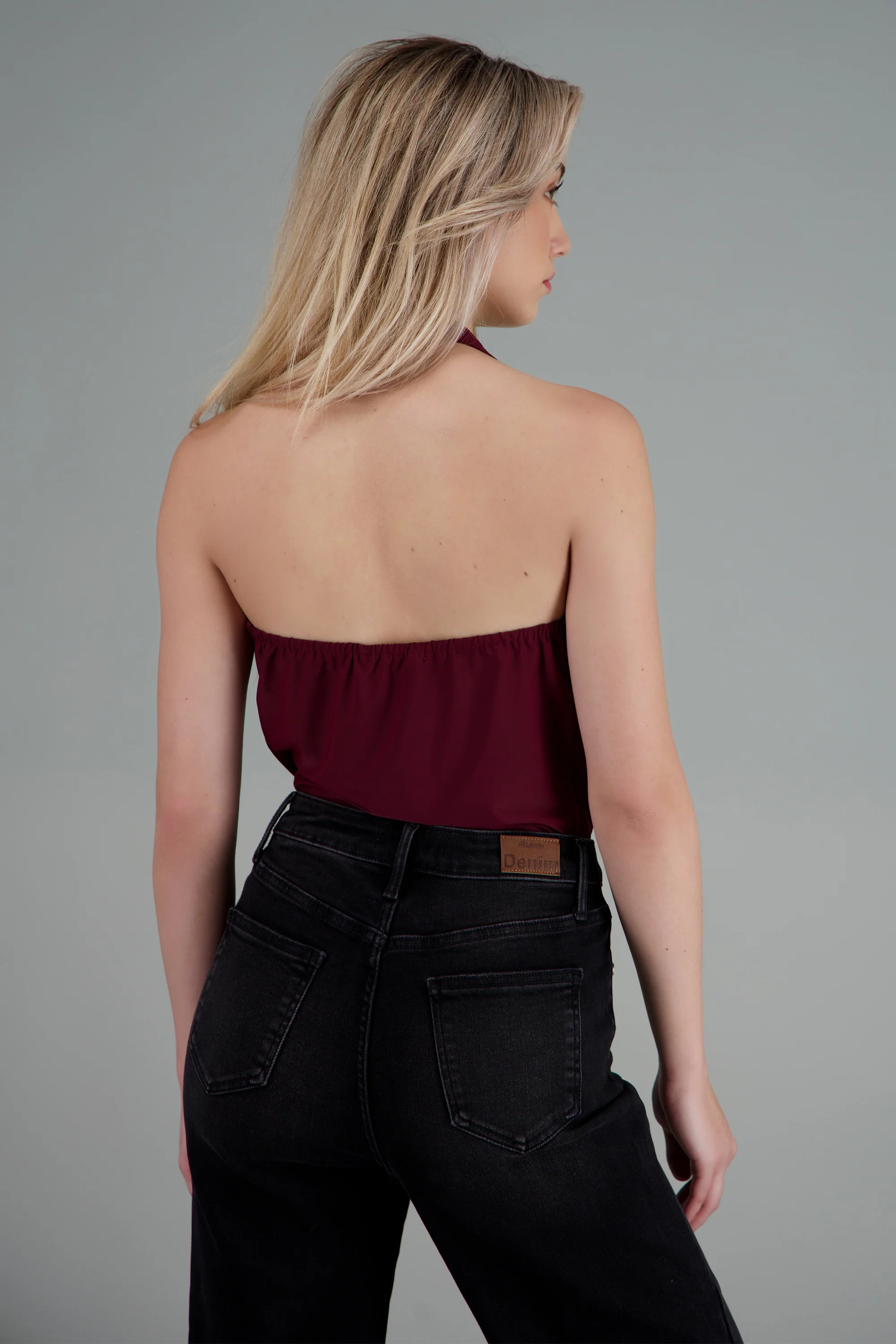 Top cuello cascada halter - Image 4