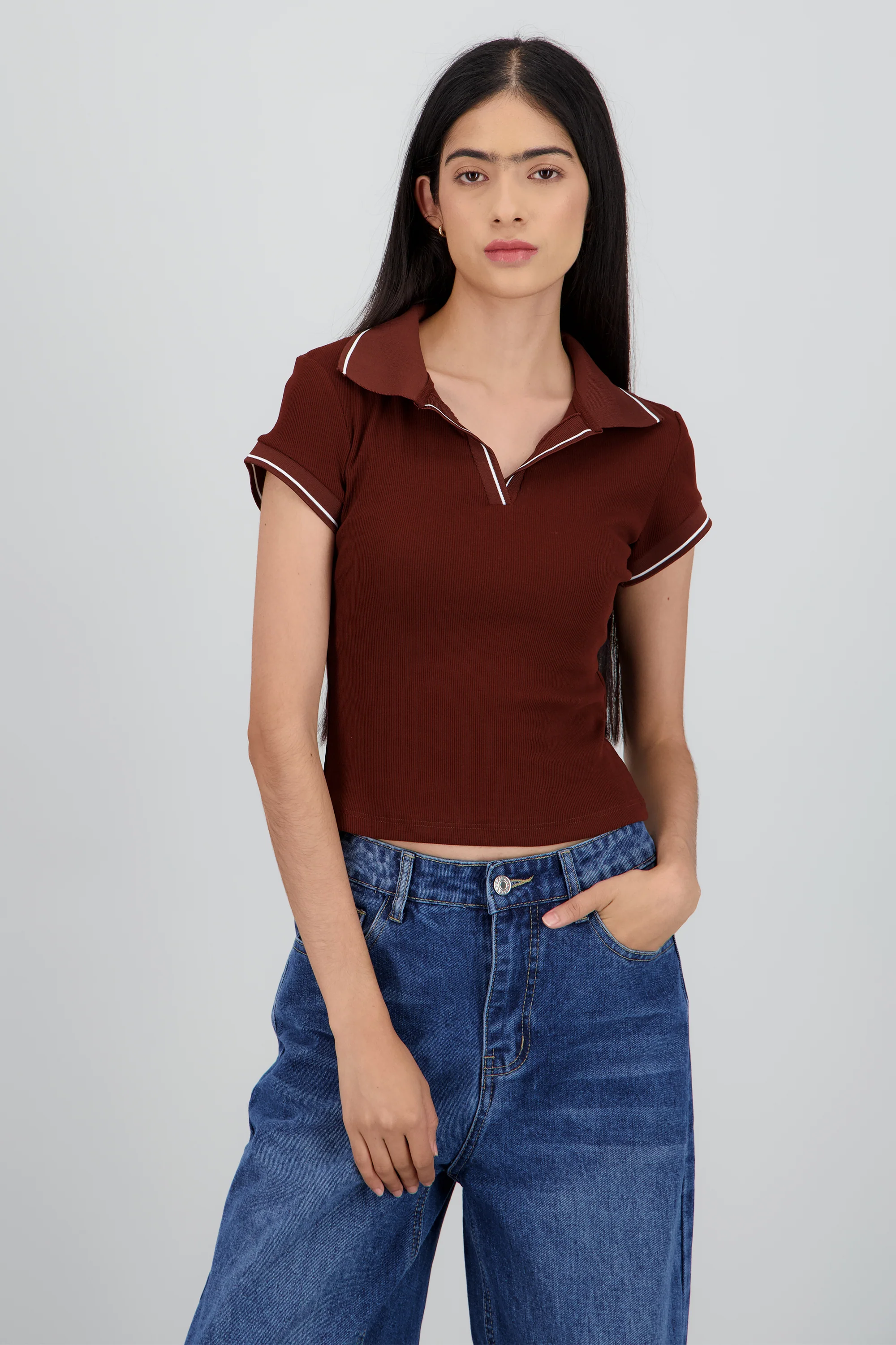 Top cuello polo