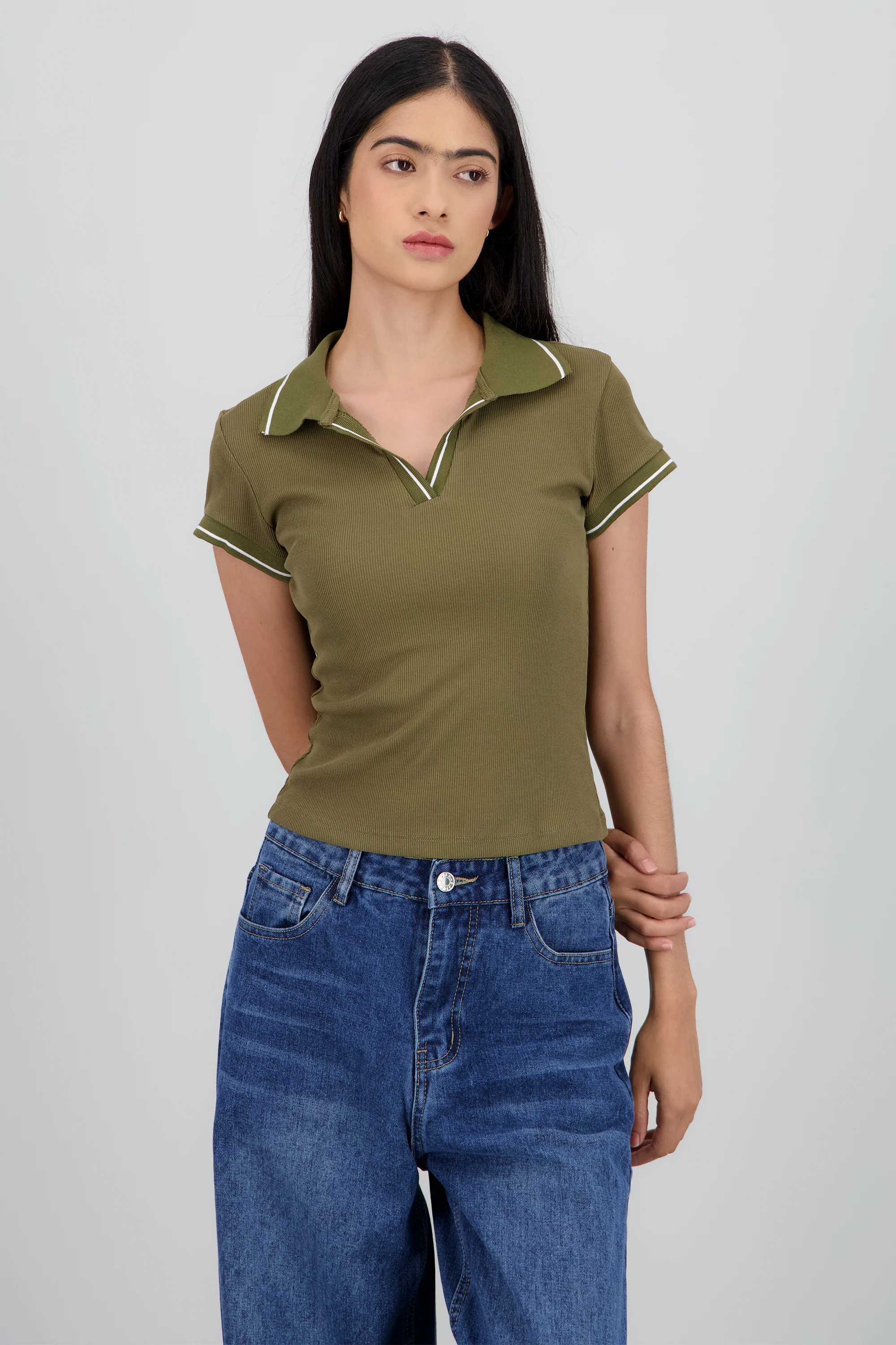 Top cuello polo