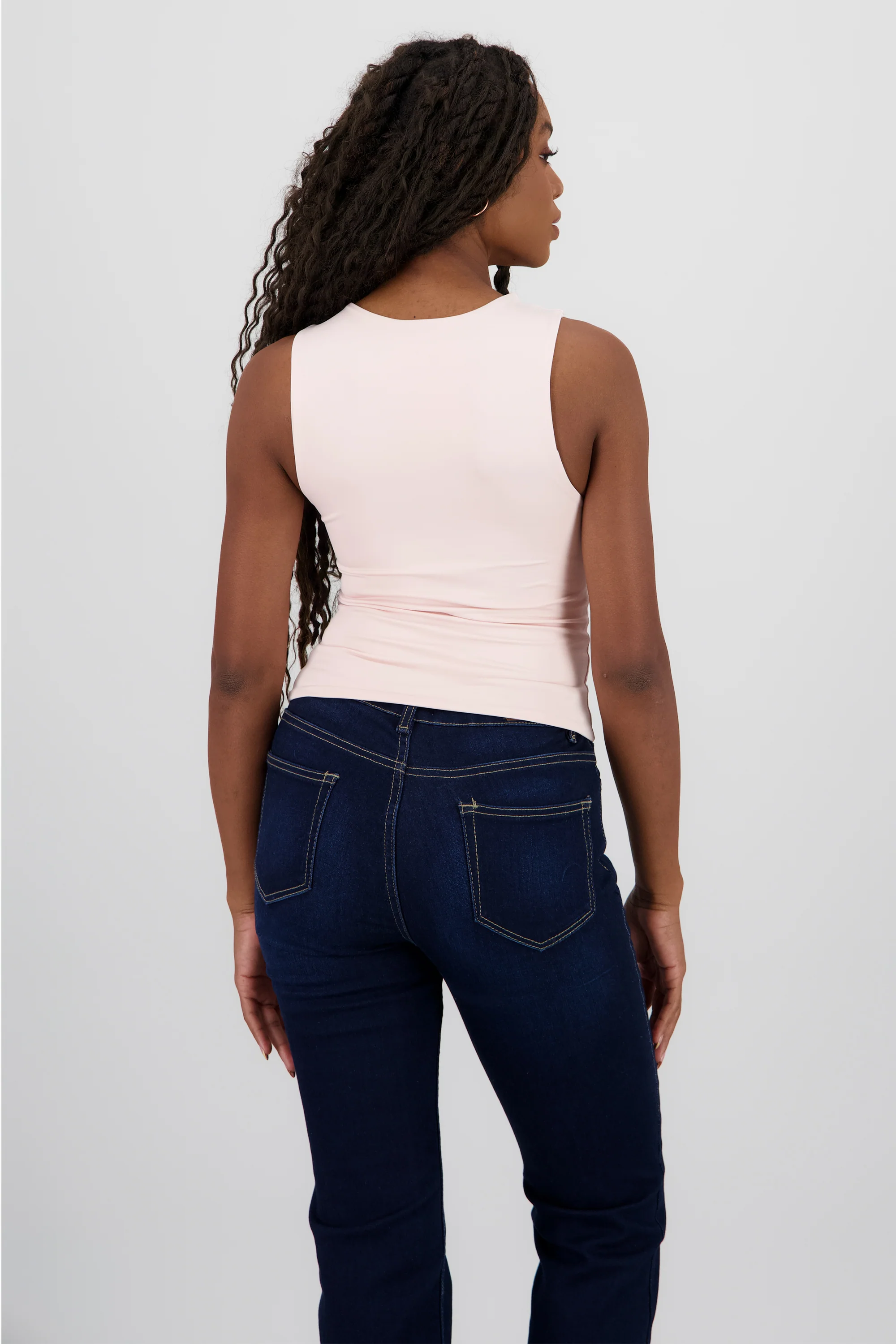 Top de doble tela con tacto suave liso - Image 4
