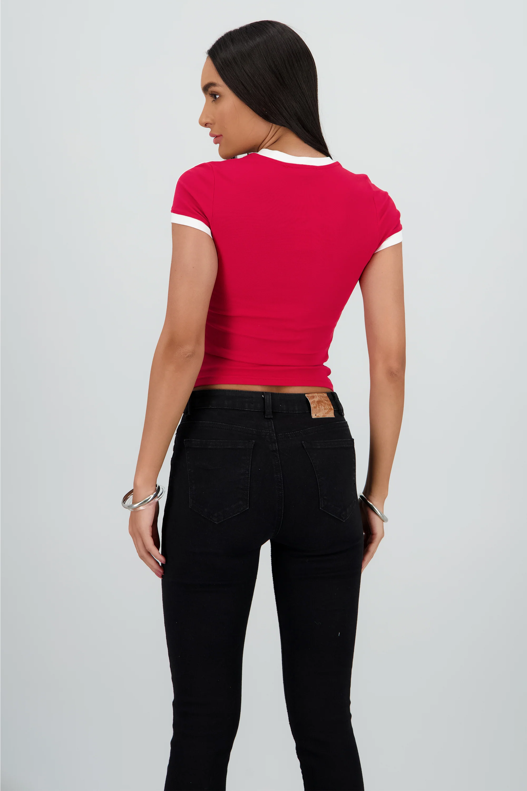 Top estampado contraste - Image 4