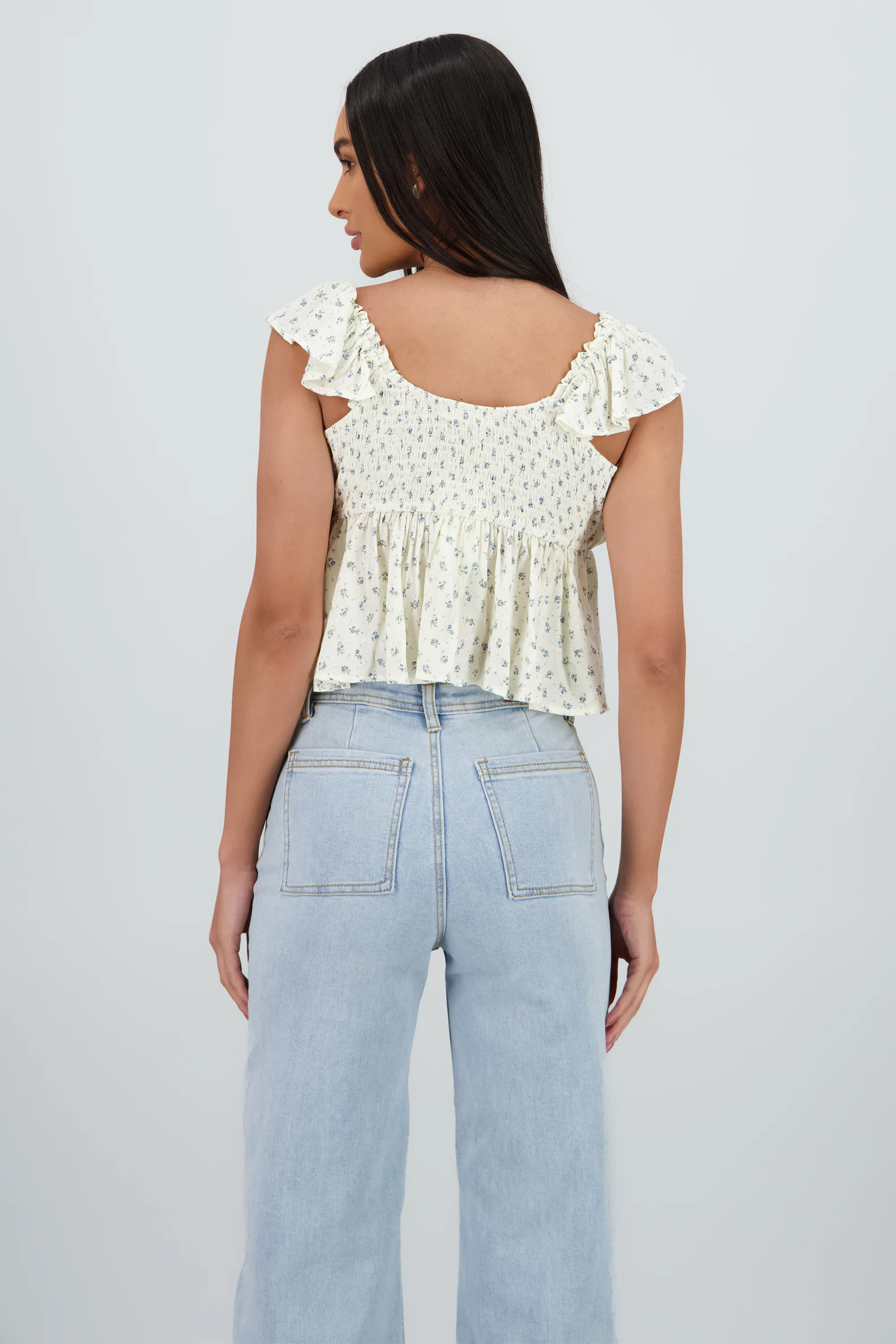 Top fluido con escote en V - Image 4