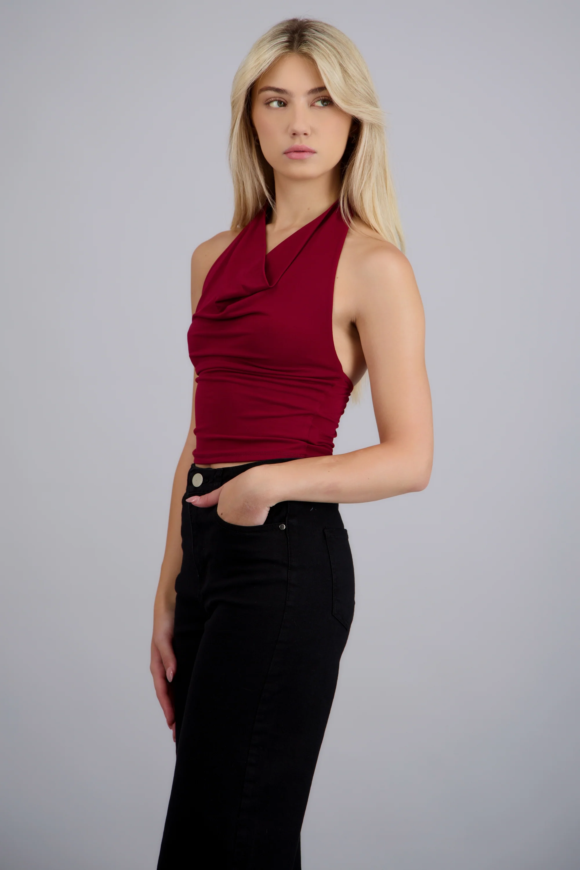 TOP HALTER ESCOTE CASCADA - Image 2