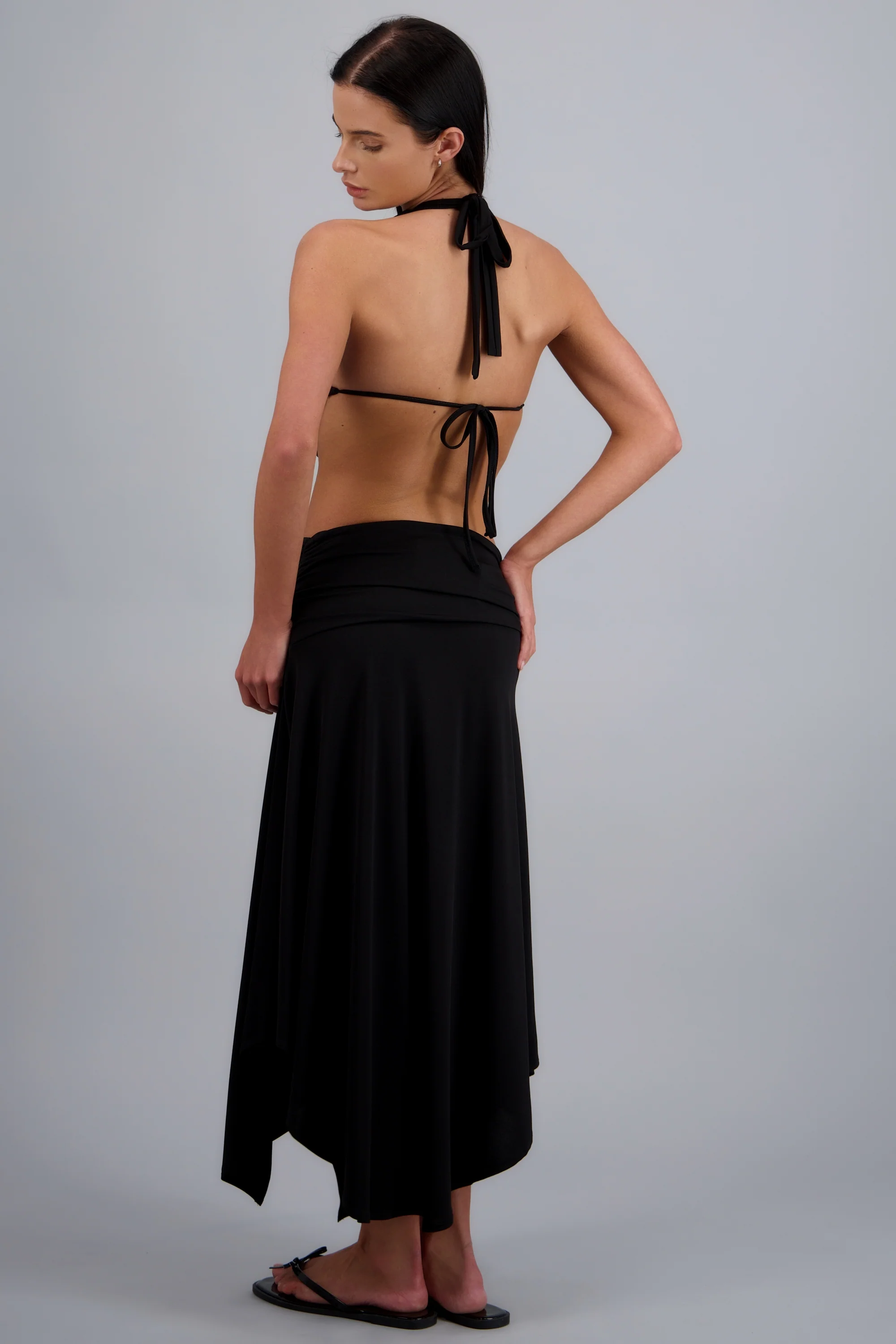 Top halter escote drapeado - Image 4