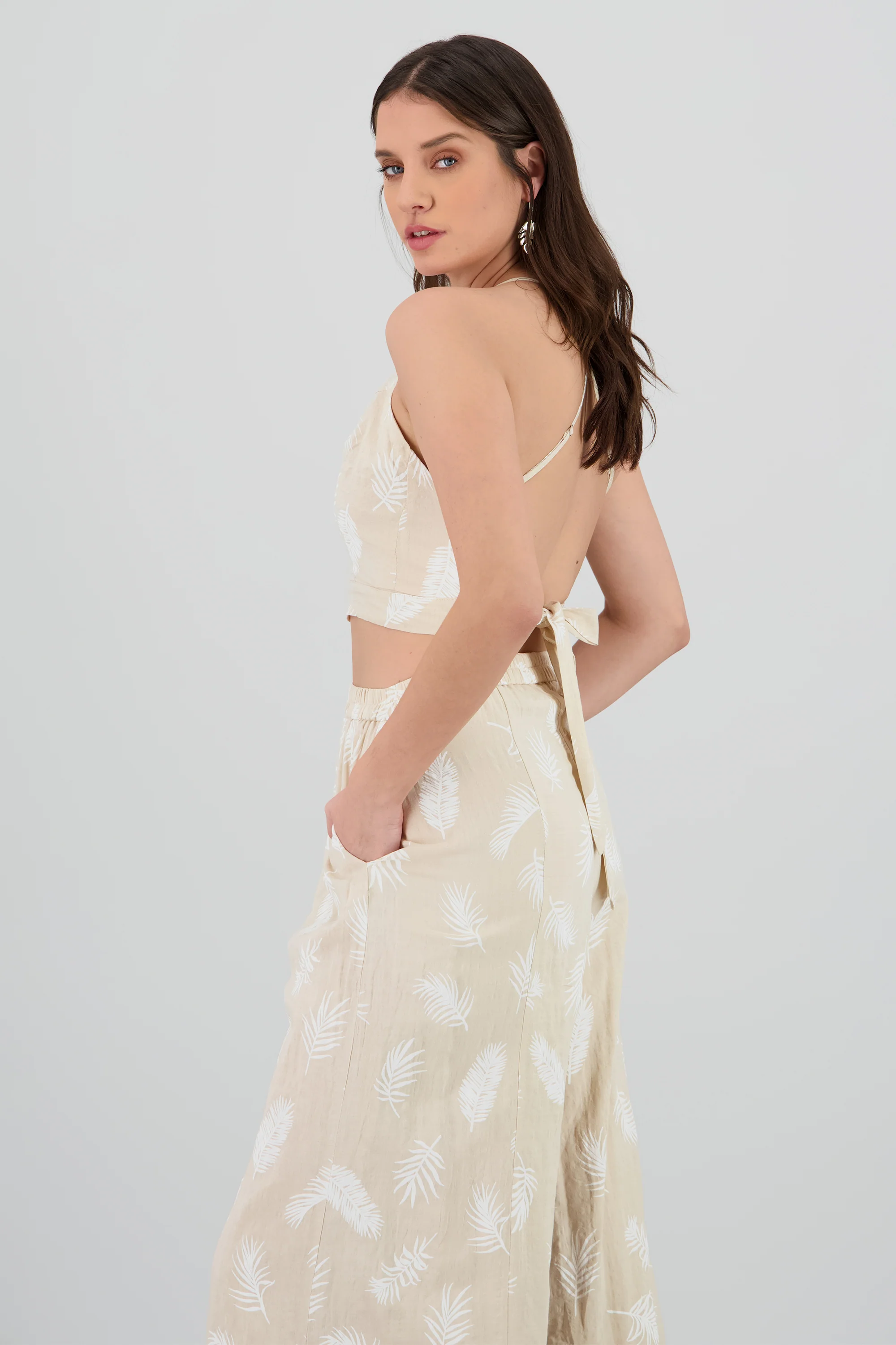 Top halter estampado tropical - Image 3