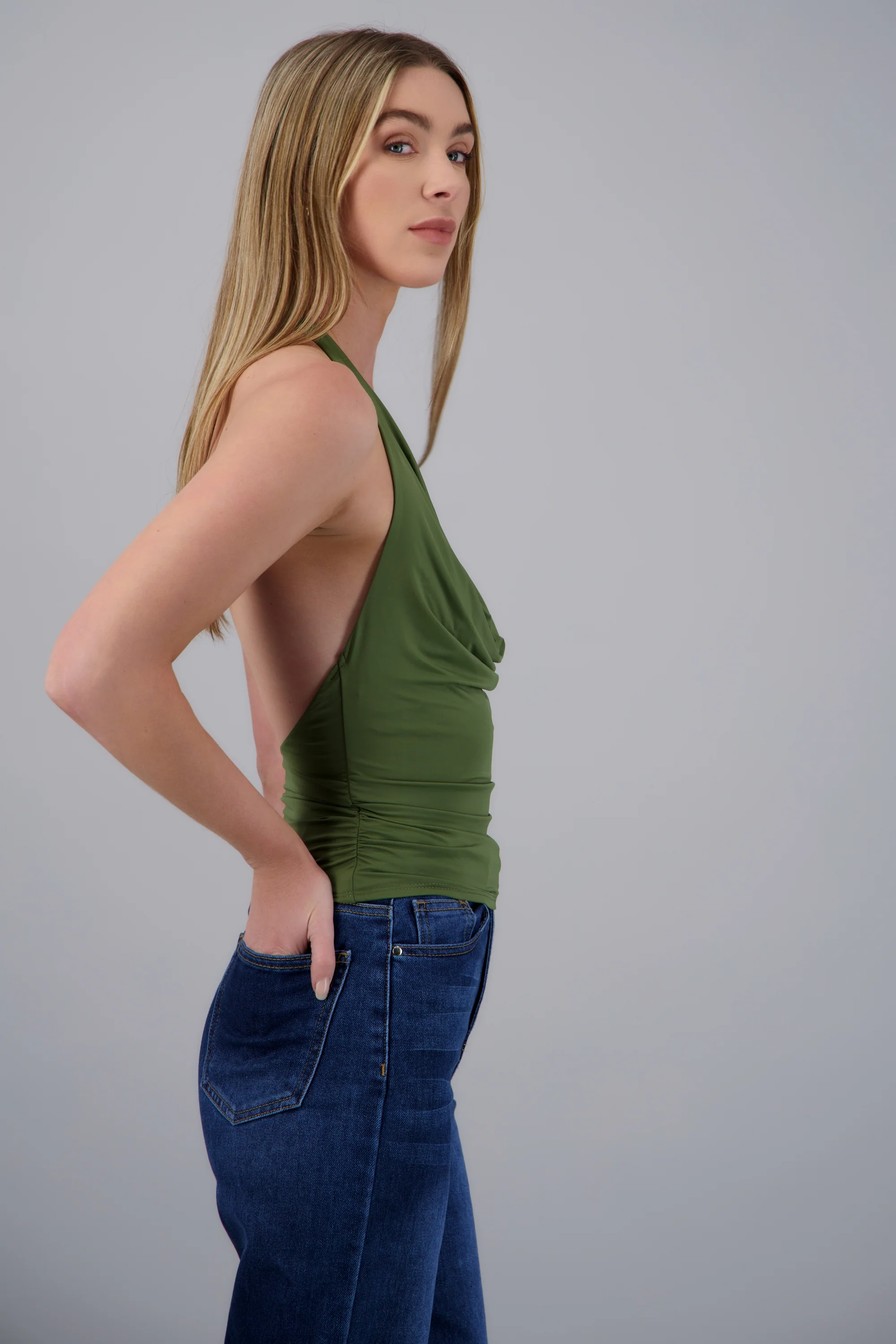 Top halter liso amarre - Image 2