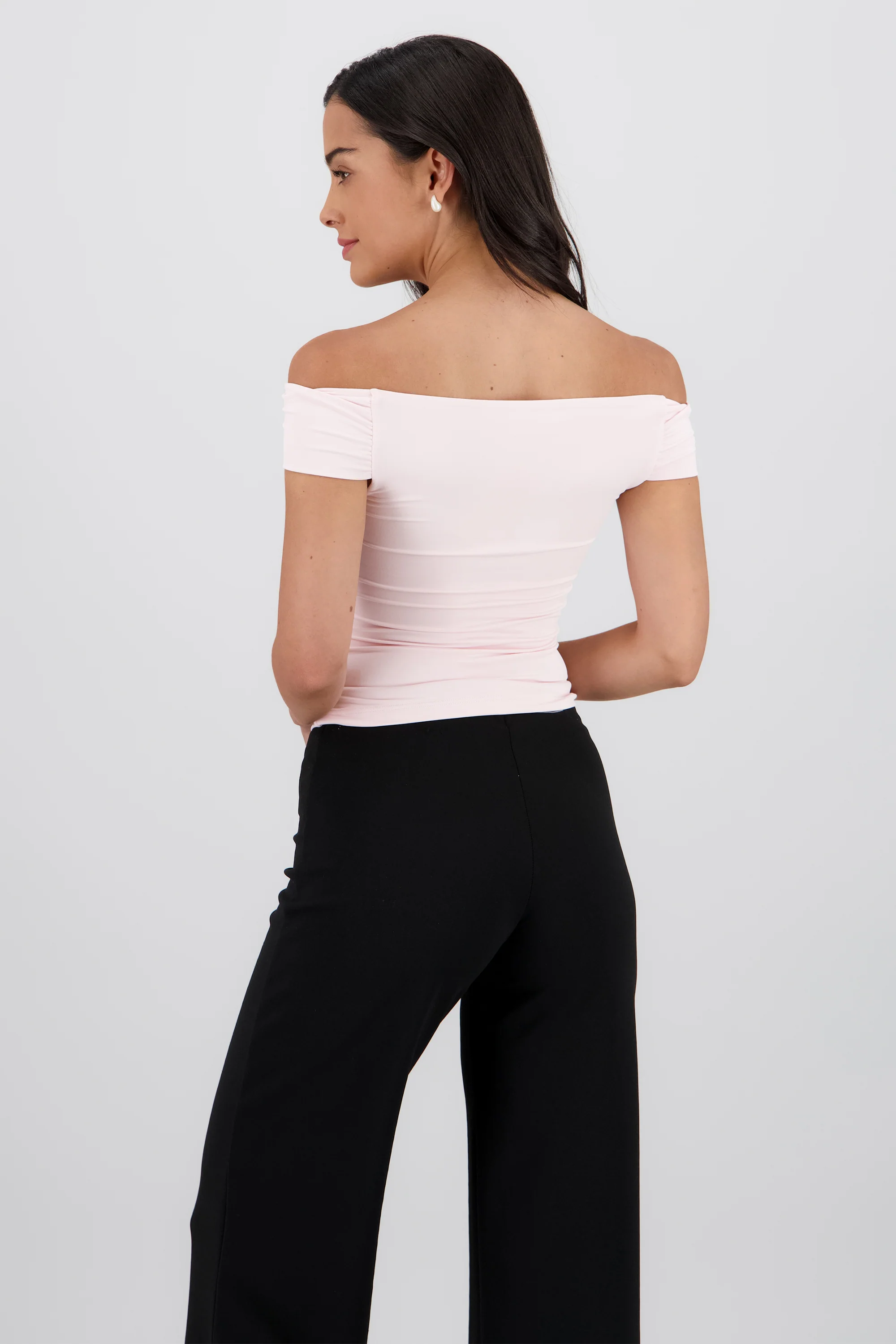 Top off shoulder caida cascada liso - Image 4