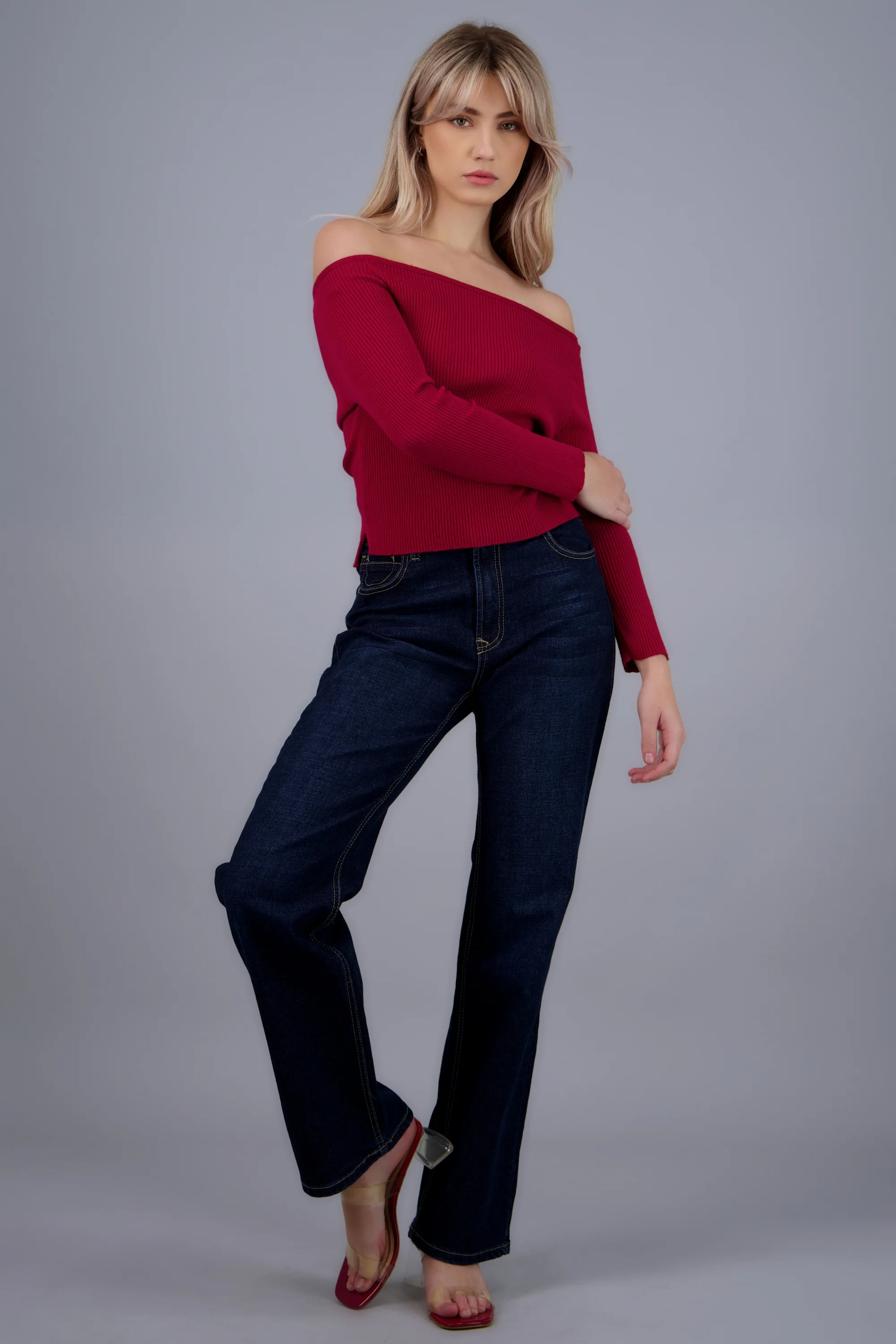 Top off shoulder detalle abertura - Image 3