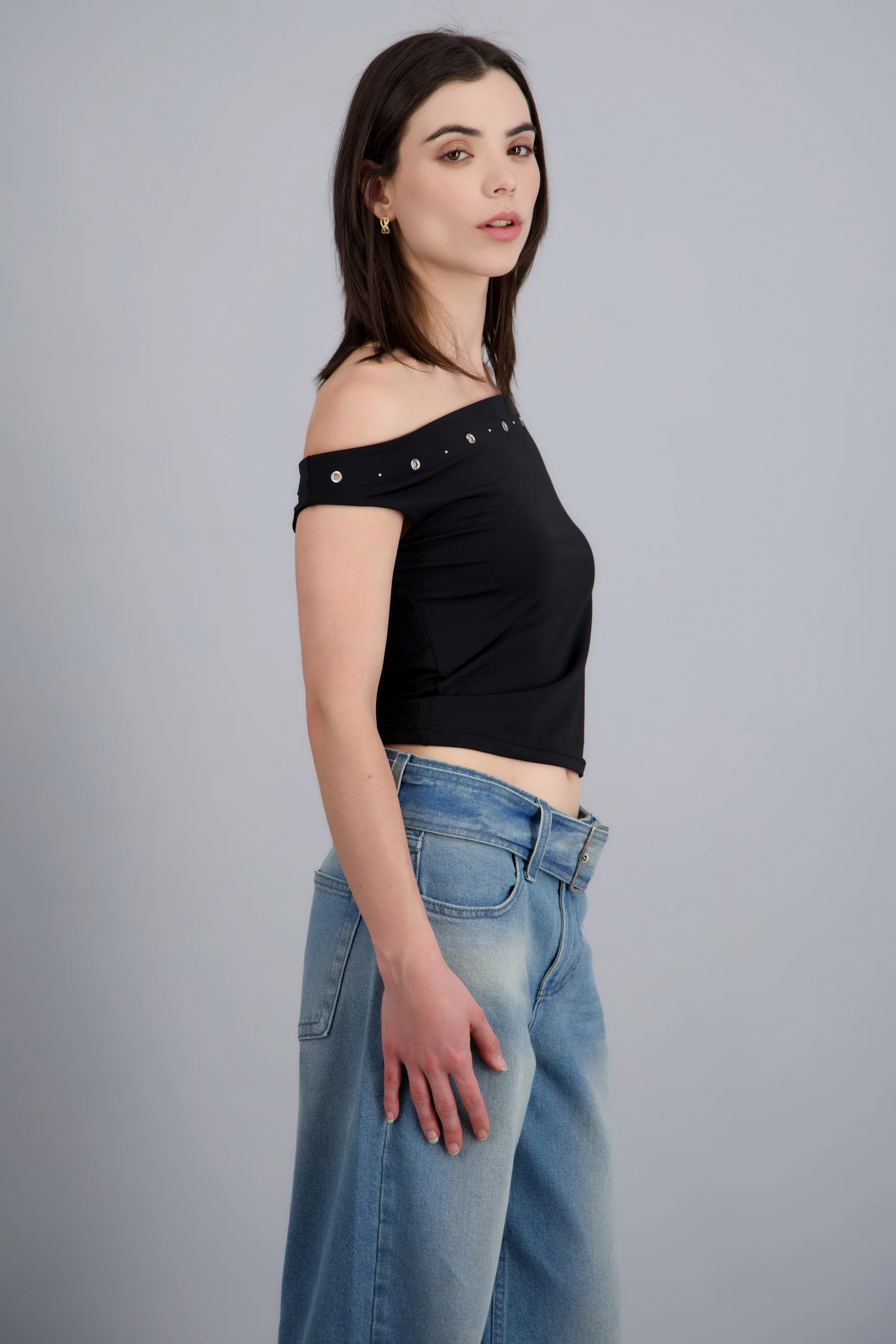 Top off shoulder detalle escote - Image 2